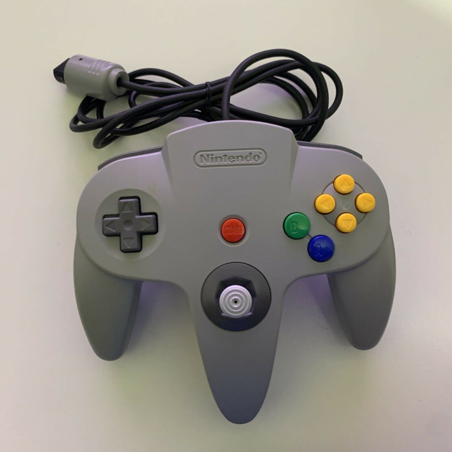 Official Nintendo 64 Controller Grey - Joystick Firm, Tested, Clean & Sterilized