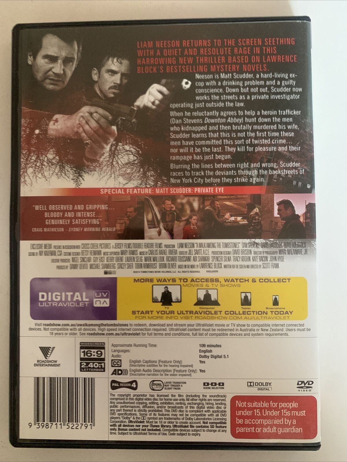 A Walk Among The Tombstones (DVD) Liam Neeson, Maurice Compte. Region 4