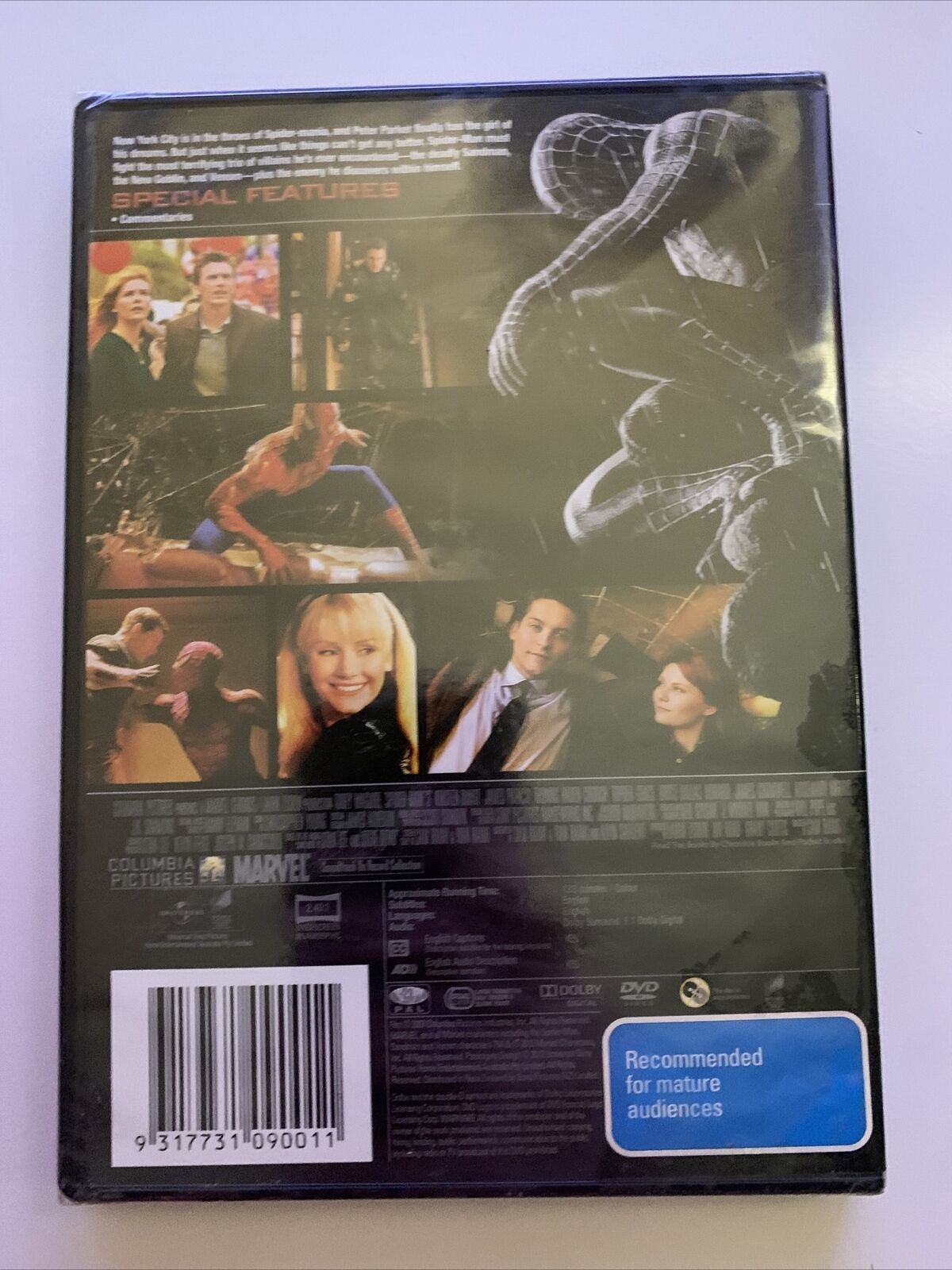 *New Sealed* Spider-Man 3 (DVD, 2007) Tobey Maguire, Kirsten Dunst. Region 4