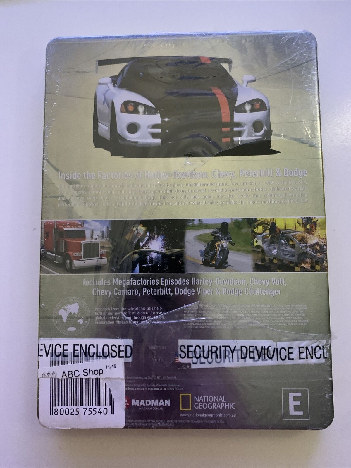 *New Sealed* Megafactories - Mean Machines Of The USA (DVD) Steel Case Edition