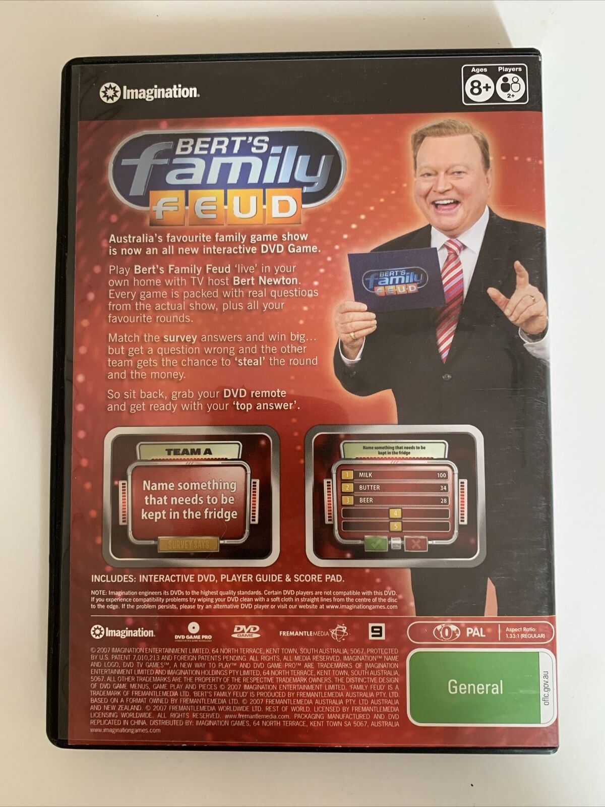 Bert's Family Feud - Interactive DVD Game (DVD, 2006) Bert Newton