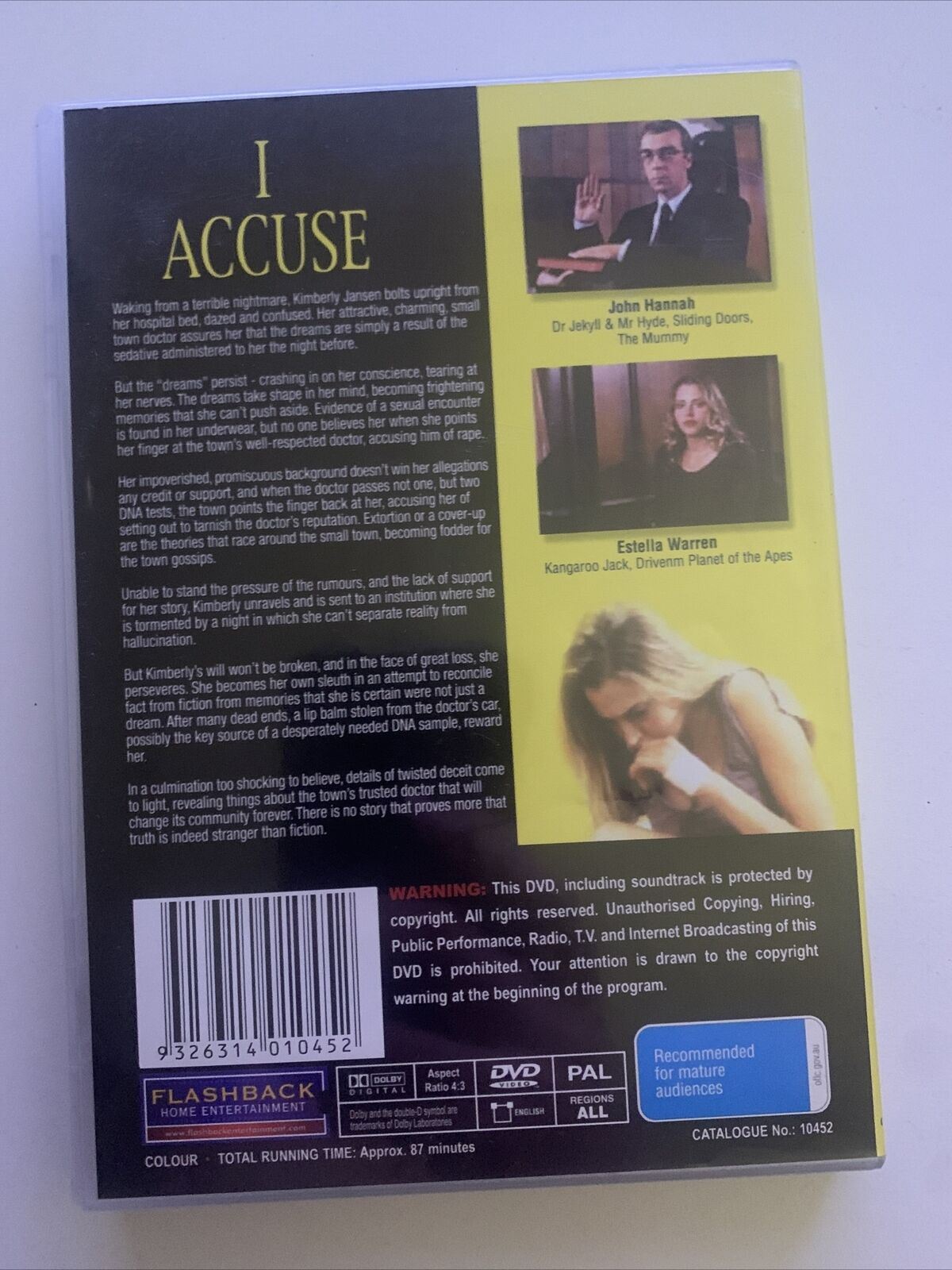 I Accuse (DVD, 2003) Estella Warren, John Hannah, John Kapelos. True Story Film