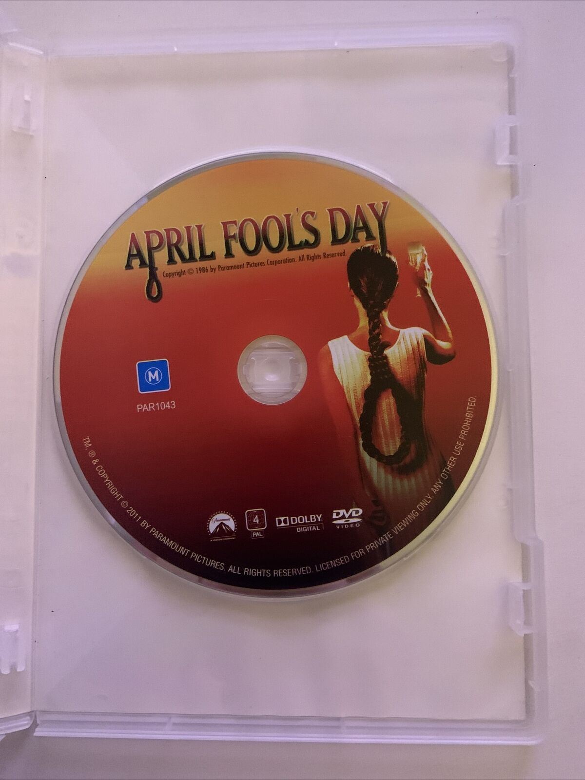 April Fool's Day (DVD, 1986) Horror Film. Jay Baker, Pat Barlow. Region 4