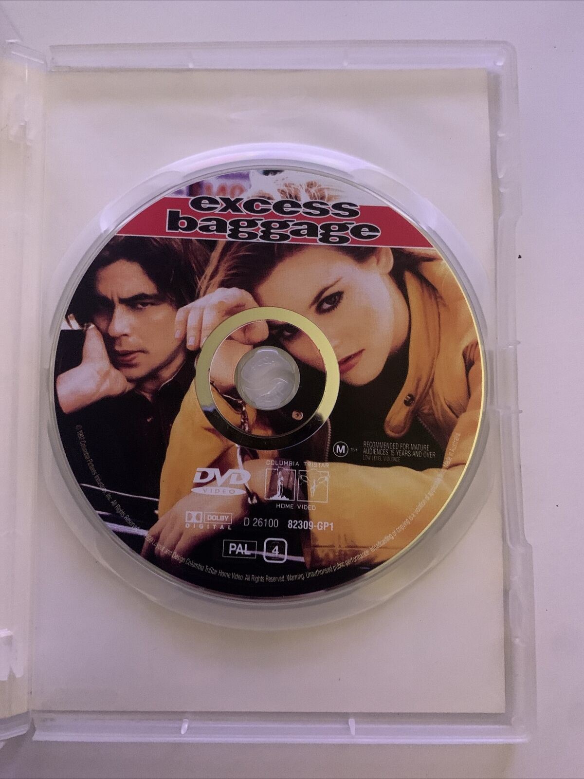 Excess Baggage (DVD, 1997) Alicia Silverstone, Benicio Del Toro. Region 4