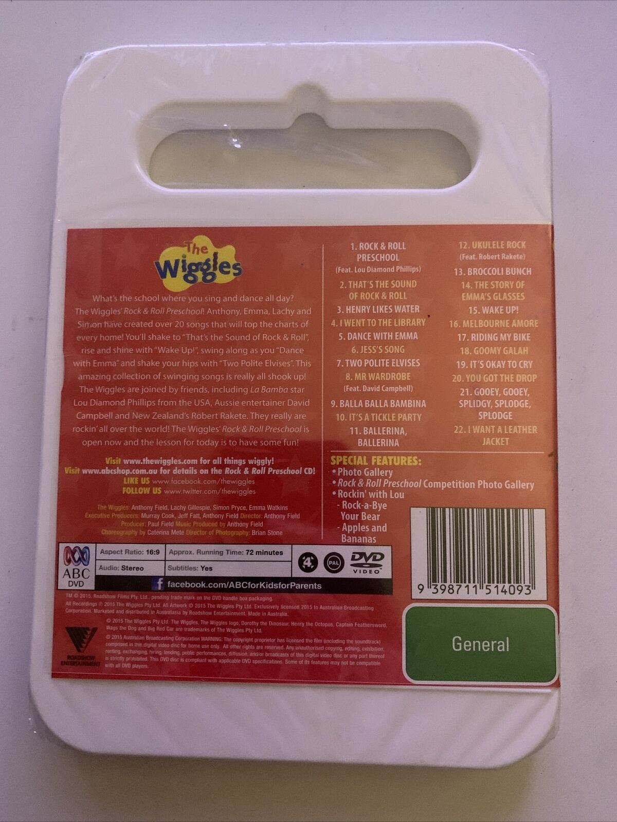 *New Sealed* The Wiggles - Rock & Roll Preschool (DVD) Region 4