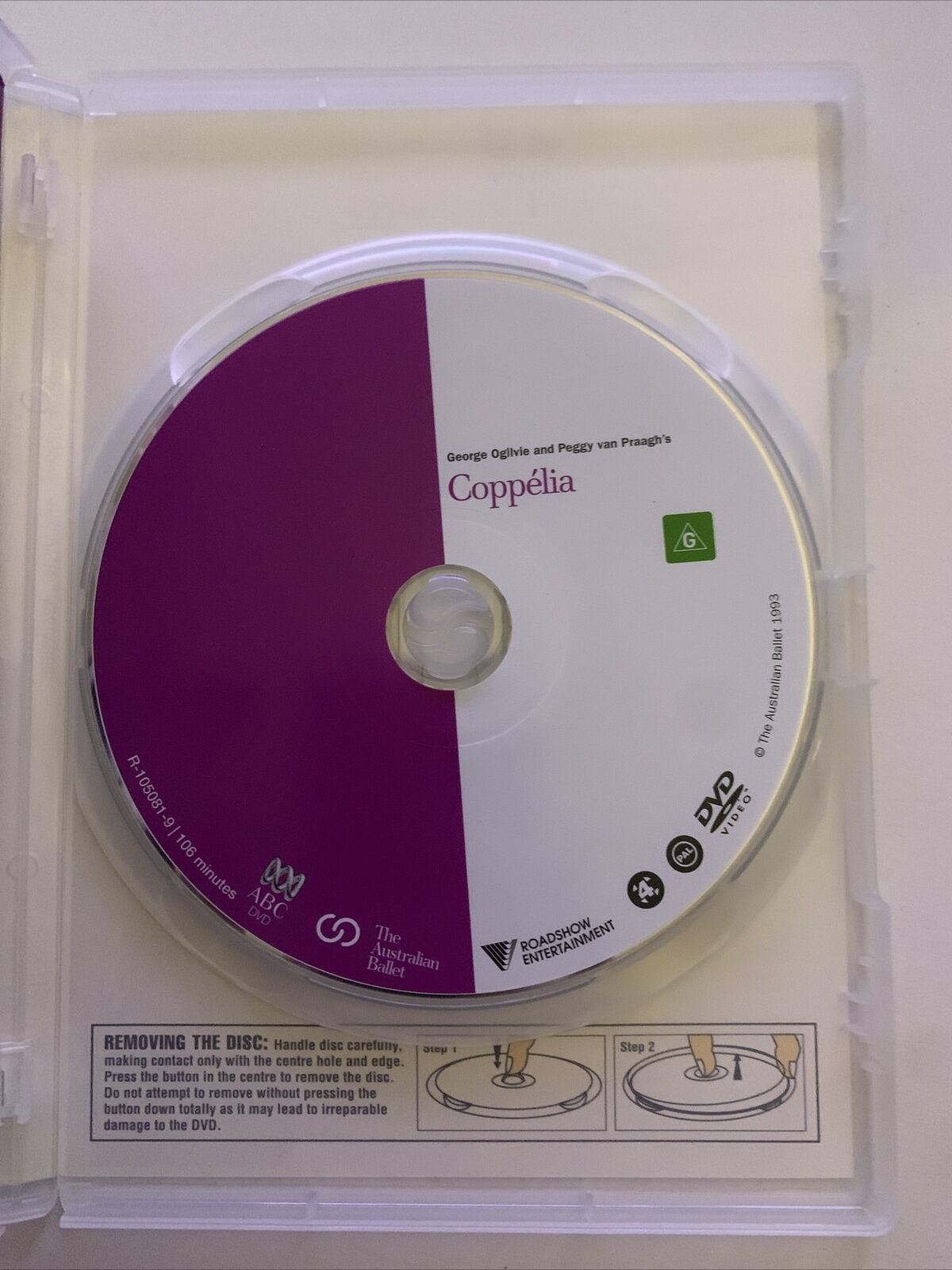 Coppelia - The Australian Ballet (DVD, 2007) Lisa Pavane. All Regions