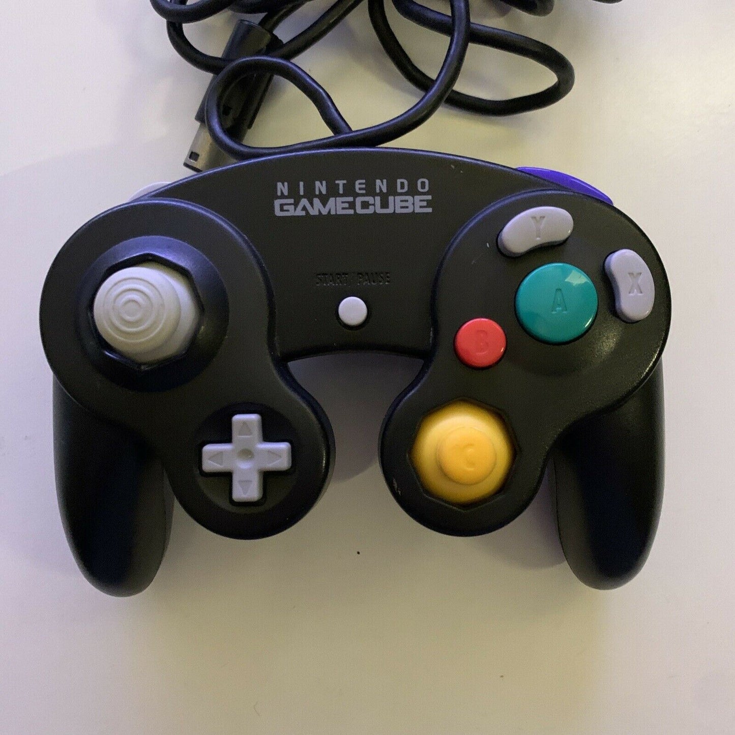 Official Nintendo GameCube Controller Jet Black DOL-003. Joystick & button vgood