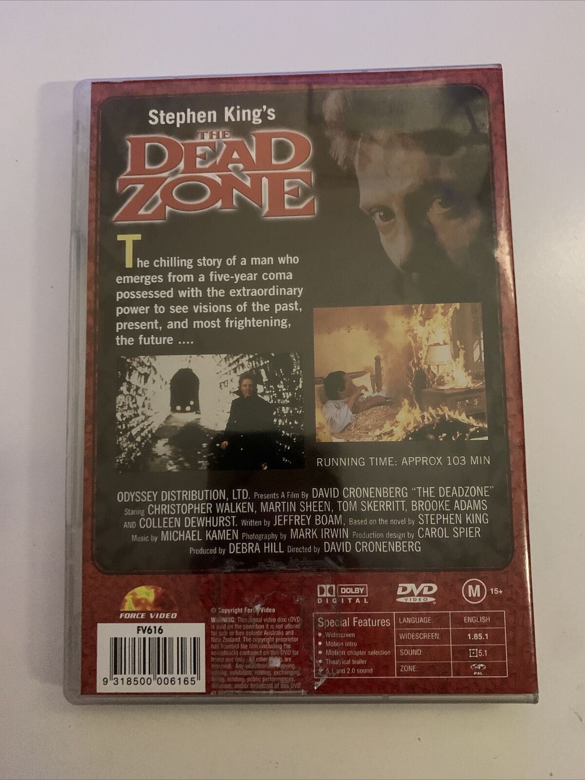 Stephen King's The Dead Zone (DVD, 1983) Christopher Walken. Region Free