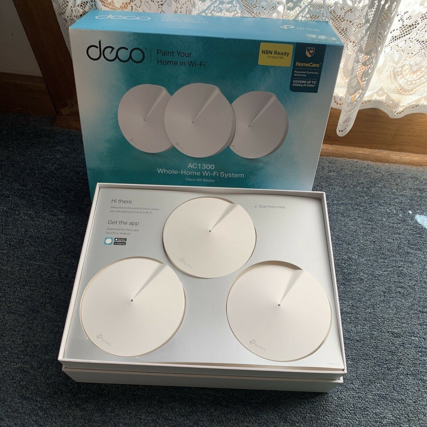 TP-Link 3-Pack Deco M5 AC1300 Whole Home Mesh WiFi Wireless Range Extender