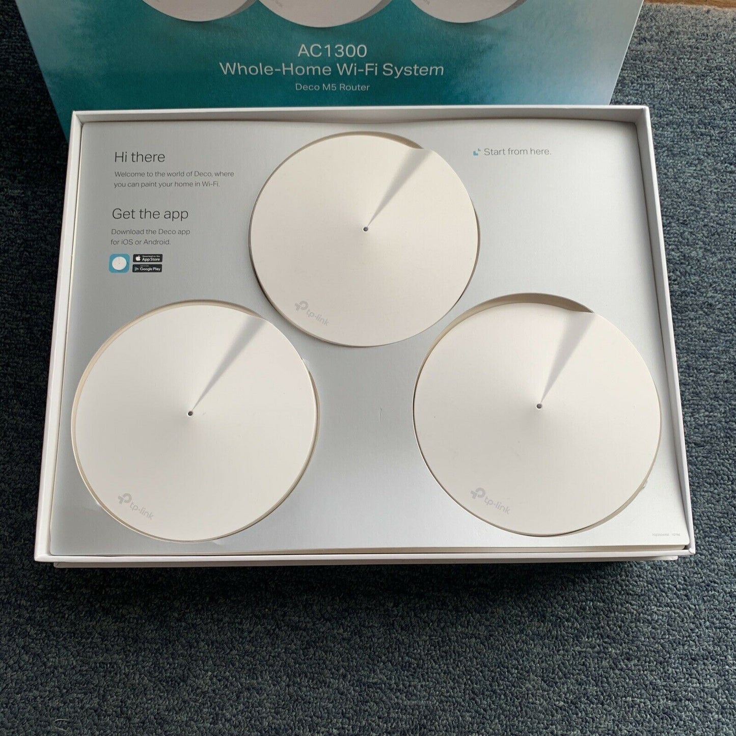 TP-Link 3-Pack Deco M5 AC1300 Whole Home Mesh WiFi Wireless Range Extender