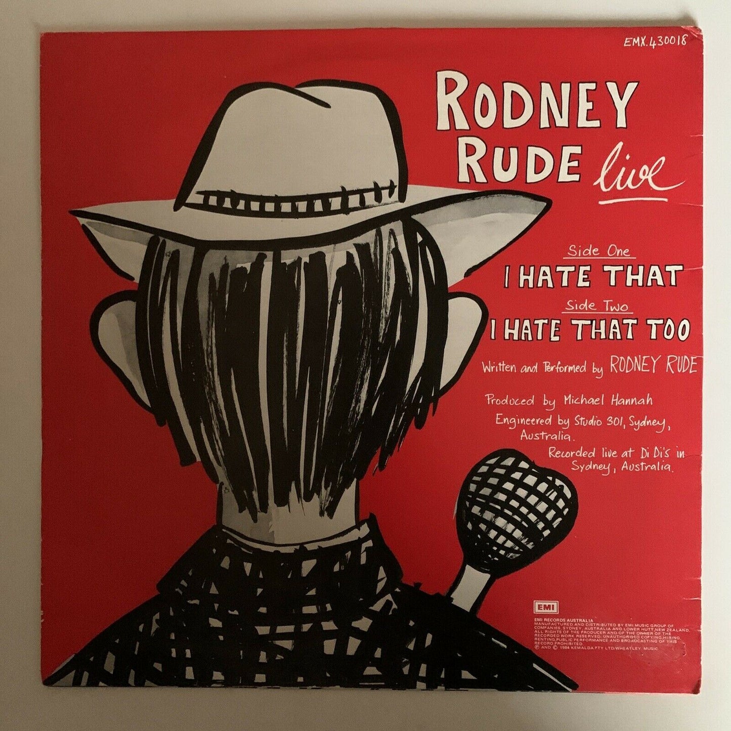 Rodney Rude - Live 1984 Vinyl