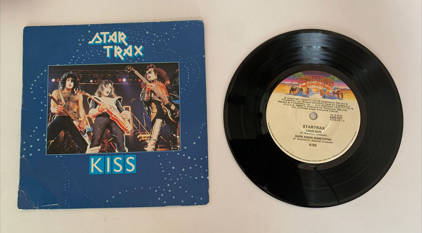 KISS Star Trax 4 Song - Rock n Roll All Night, Shout it Out.. E.P 7” Vinyl 1980