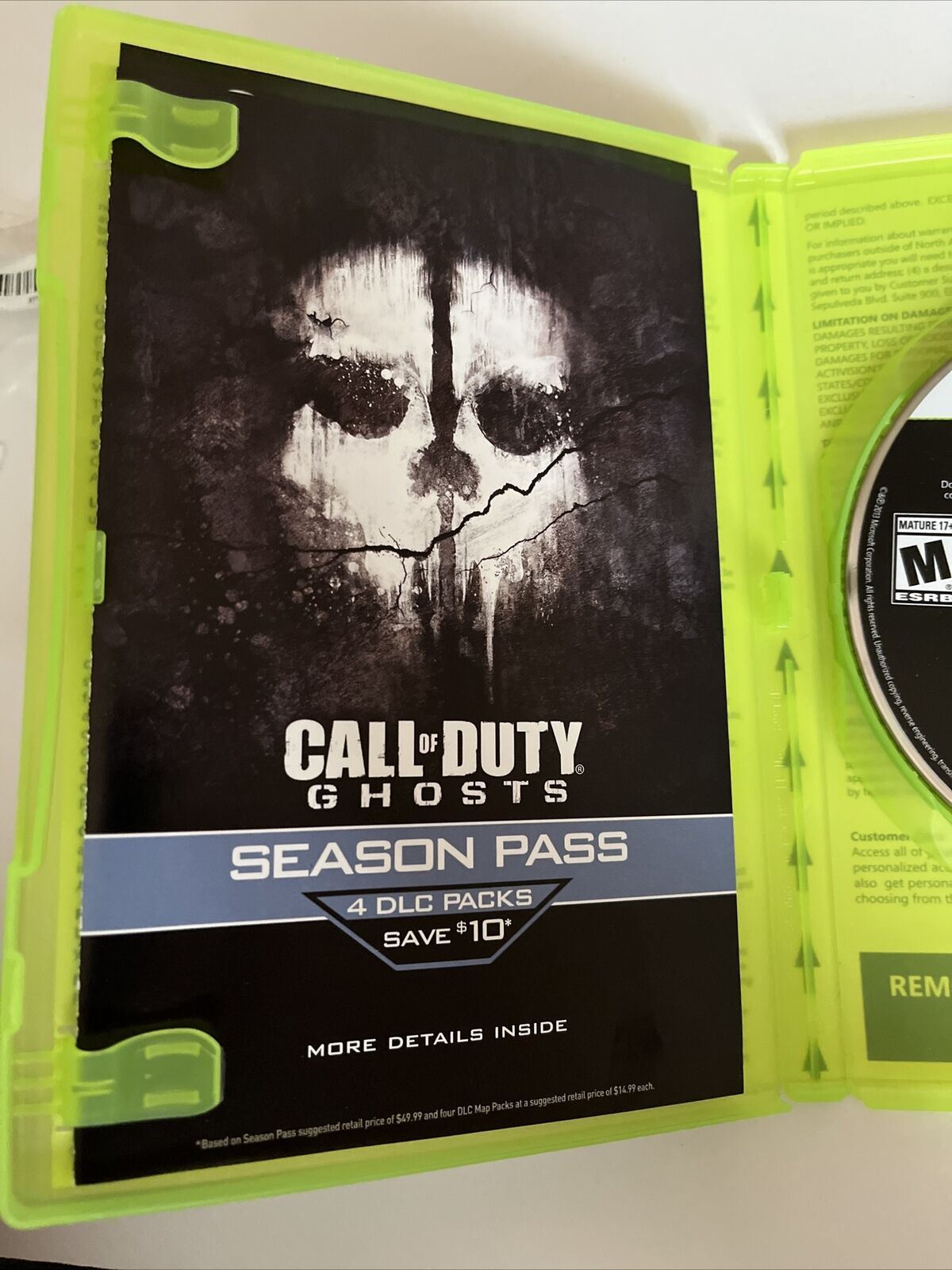 Call of Duty: Ghosts - Microsoft Xbox 360 NTSC Version