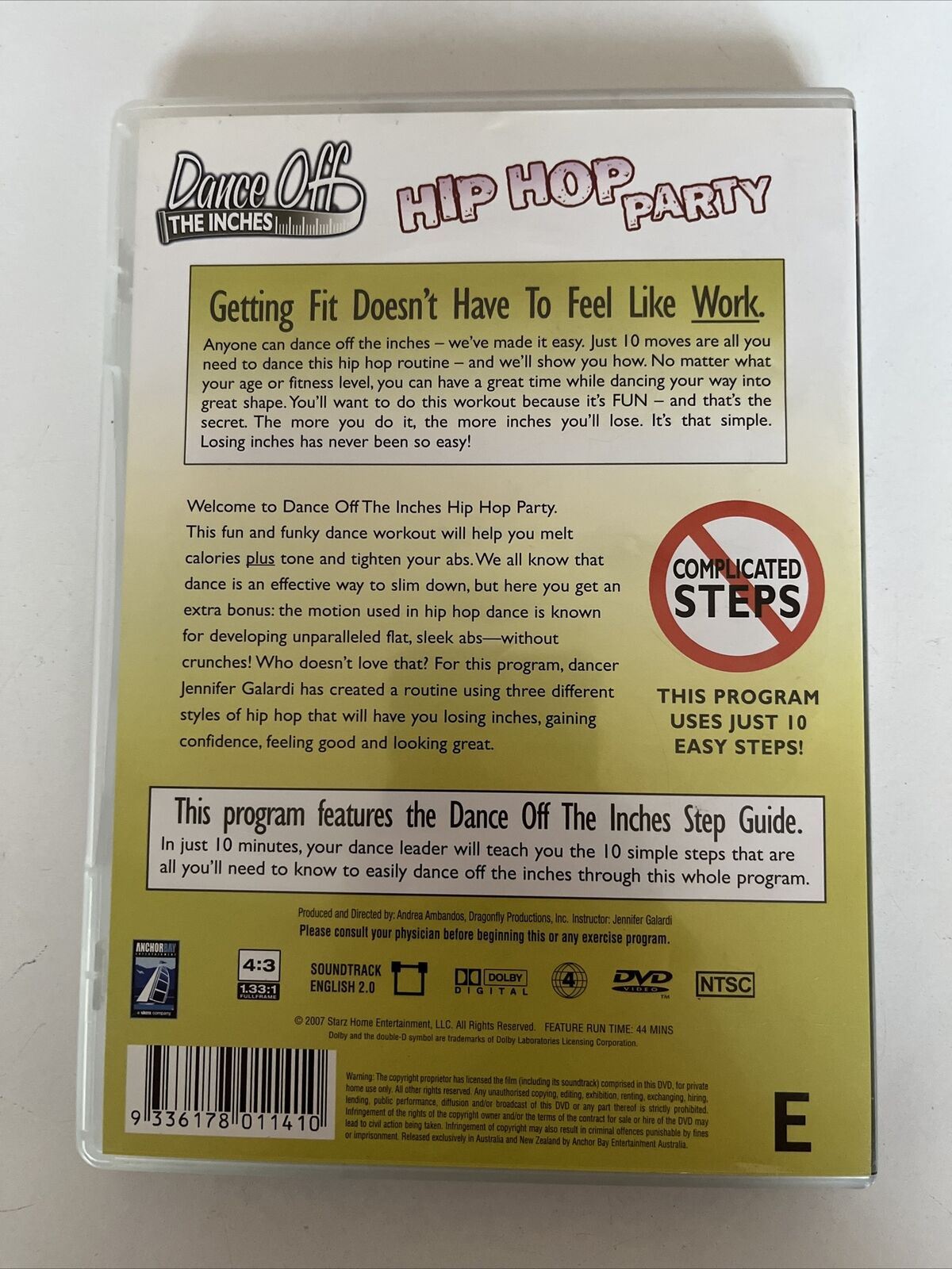 Dance Off The Inches - Hip Hop Party (DVD) Lose Weight whilst dancing!