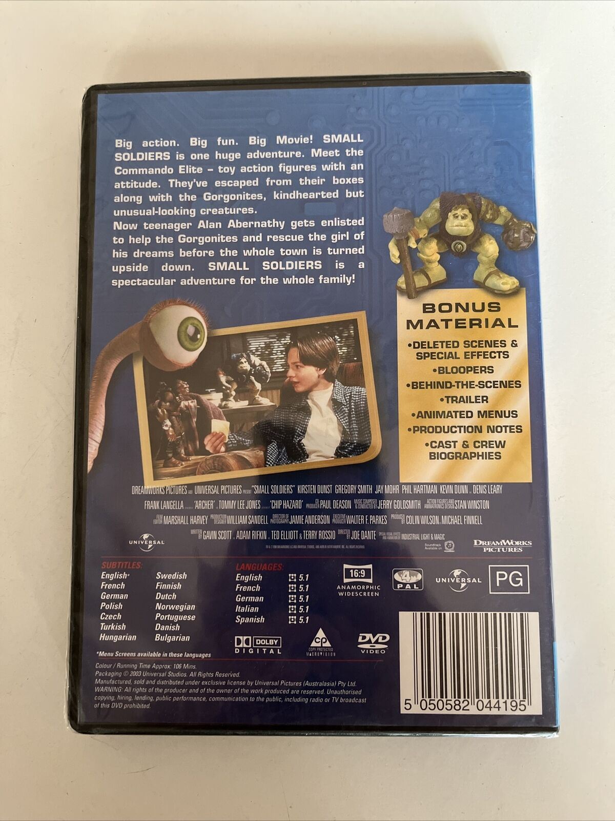 *New Sealed* Small Soldiers (DVD, 1998) David Cross, Jay Mohr. Region 4