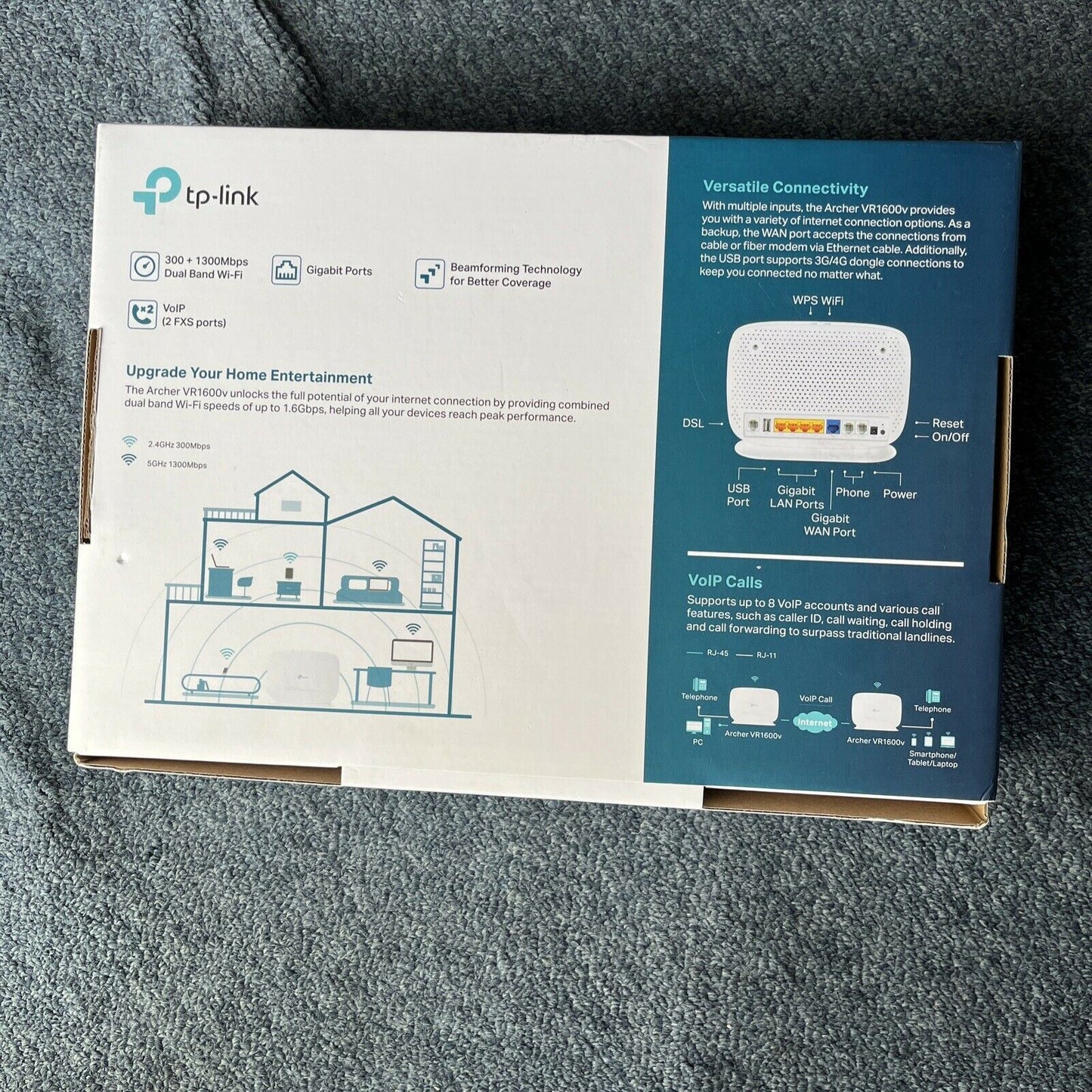 TP-LINK Archer AC1600 Wireless Dual Band VOIP VDSL/ADSL Router