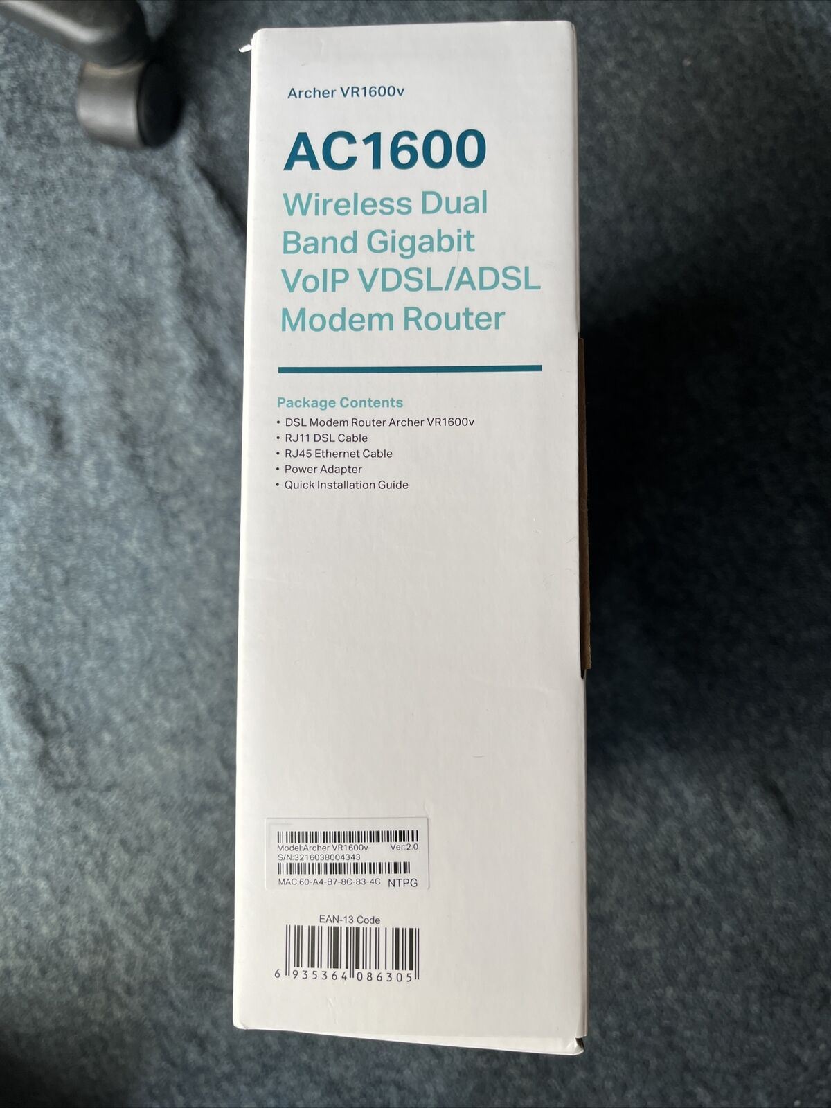 TP-LINK Archer AC1600 Wireless Dual Band VOIP VDSL/ADSL Router