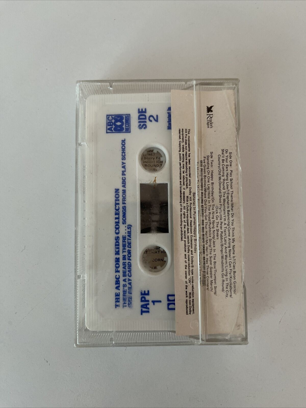There's A Bear In There... Songs From ABC Play School Audio Cassette 1987