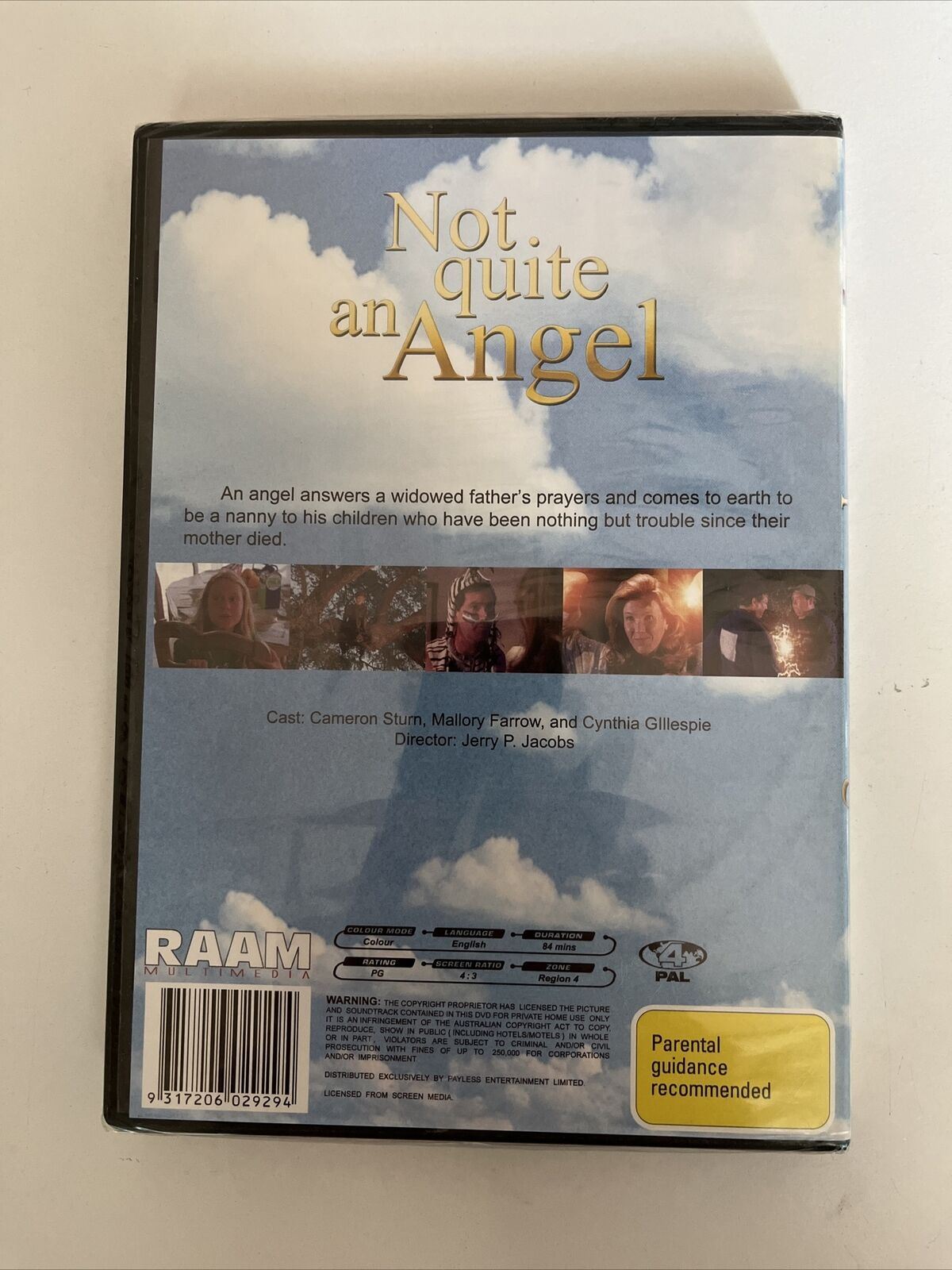 *New Sealed* Not Quite An Angel (DVD, 1999) Cameron Sturn, Mallory Farrow