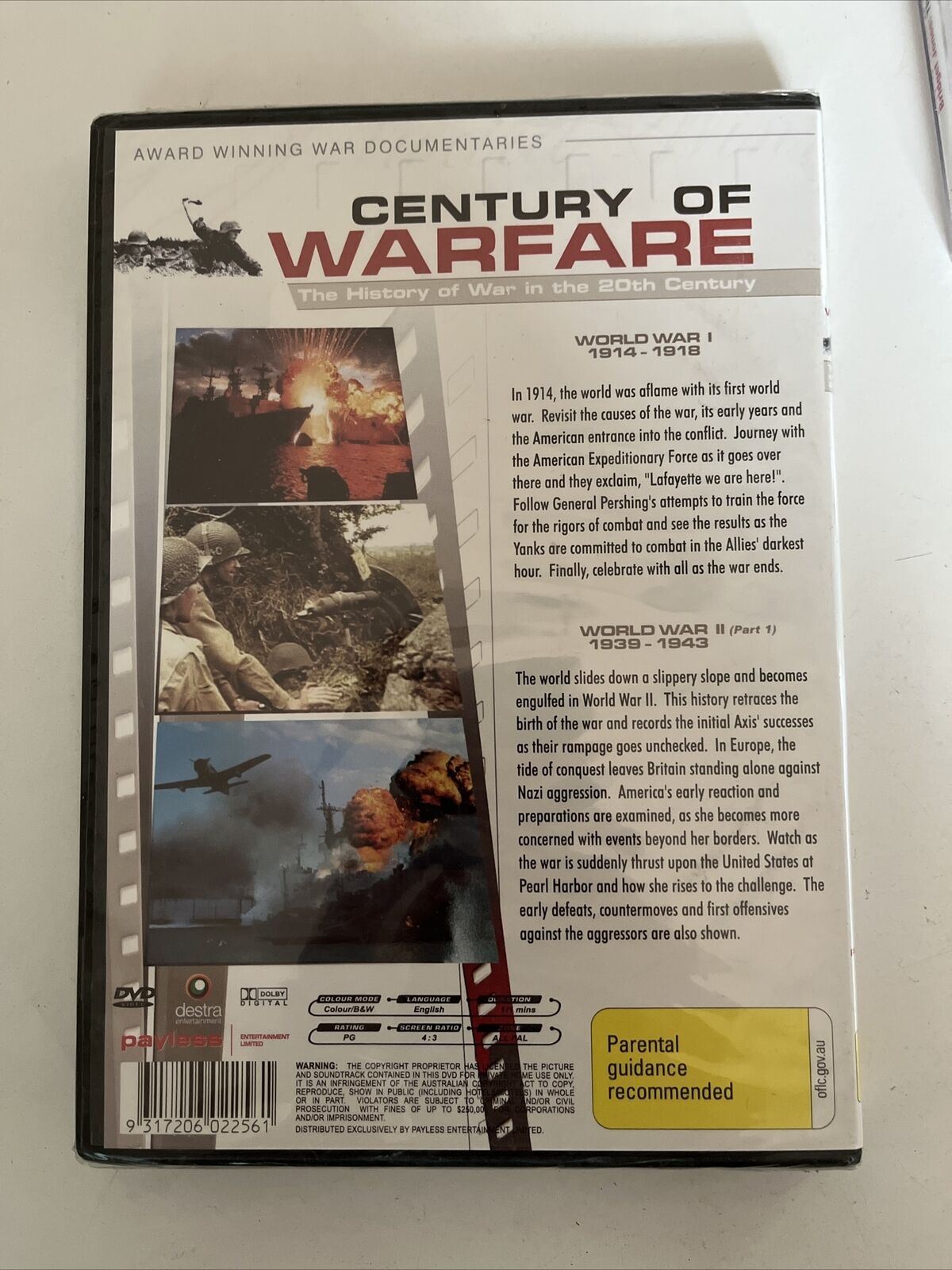 *New Sealed* Century of Warfare: 1914-1918 / 1939-1943  Documentary DVD