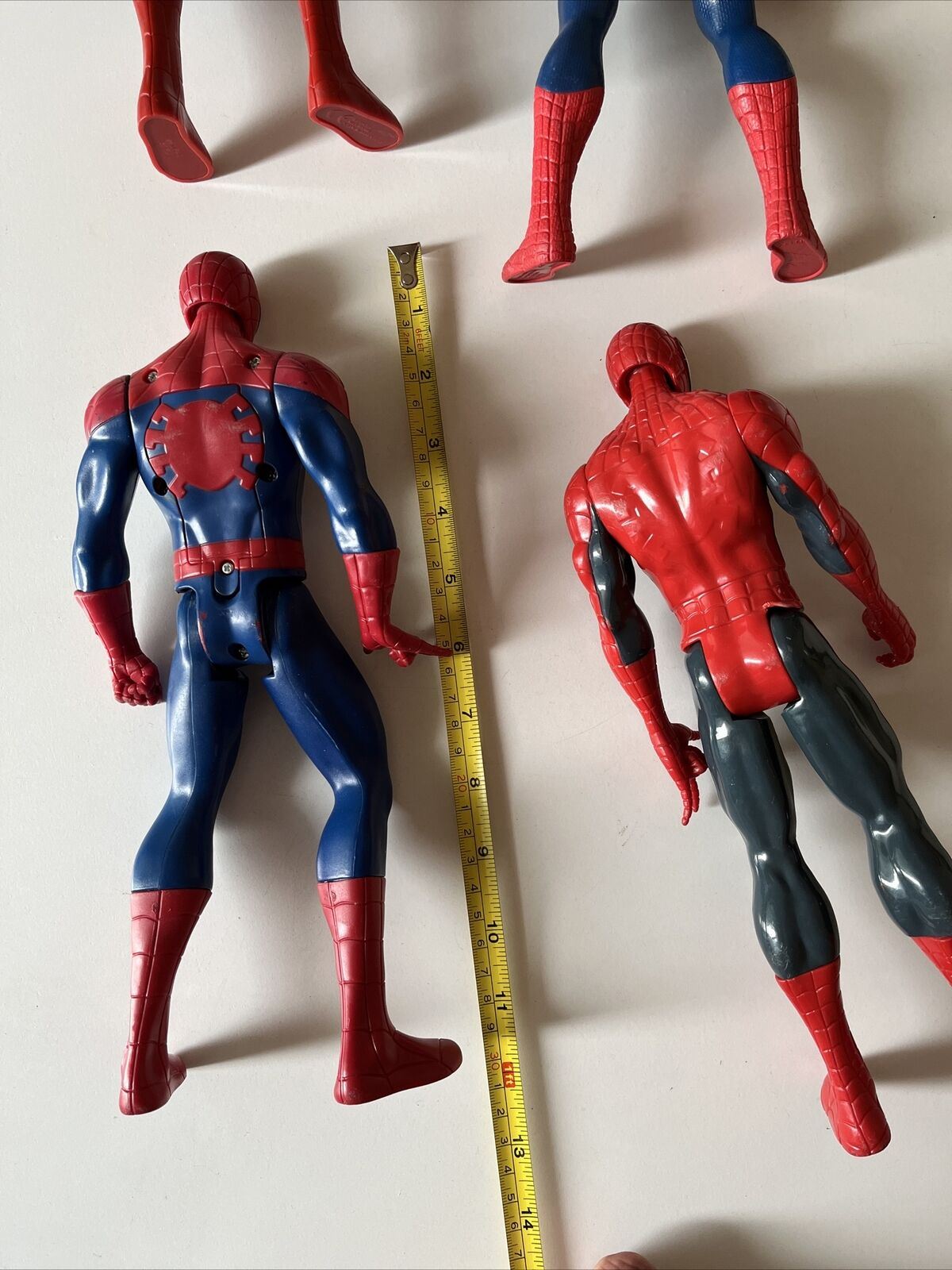 4x Lot Spiderman Figurine 2013, 2014, 2014 Talking, 2017 Hasbro Figurine