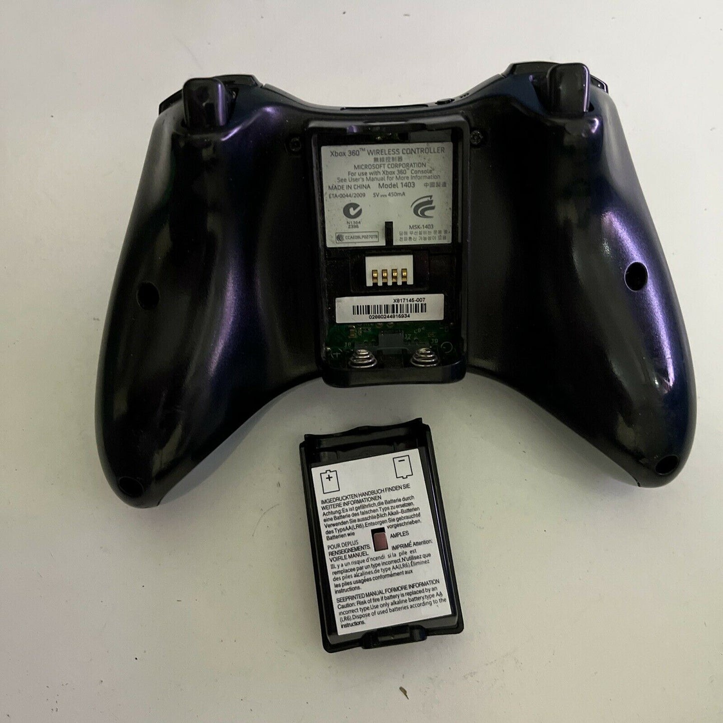 Genuine Official Microsoft Xbox 360 Wireless Controller Black