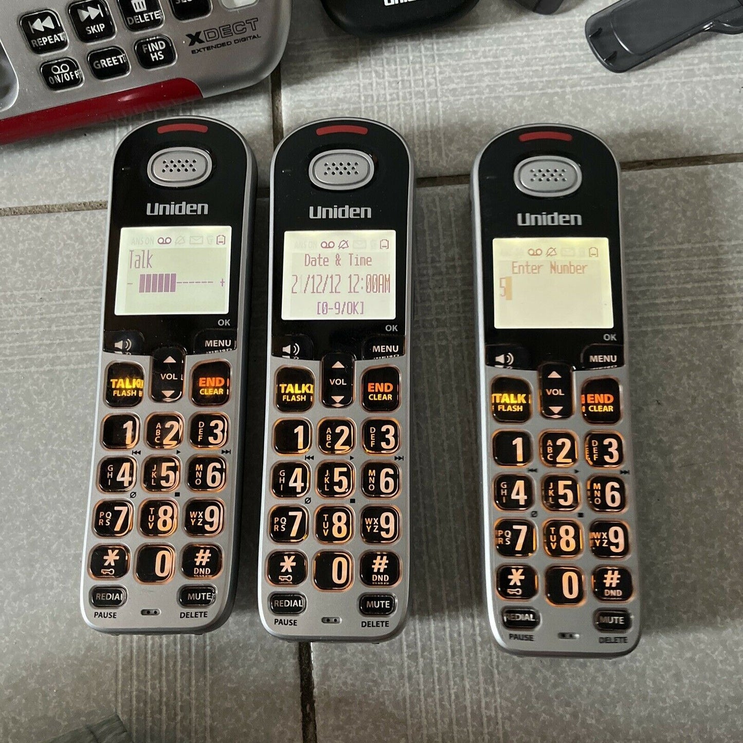 Uniden Extended SS E35 3x Long Range Cordless Handsets & Answering Machine