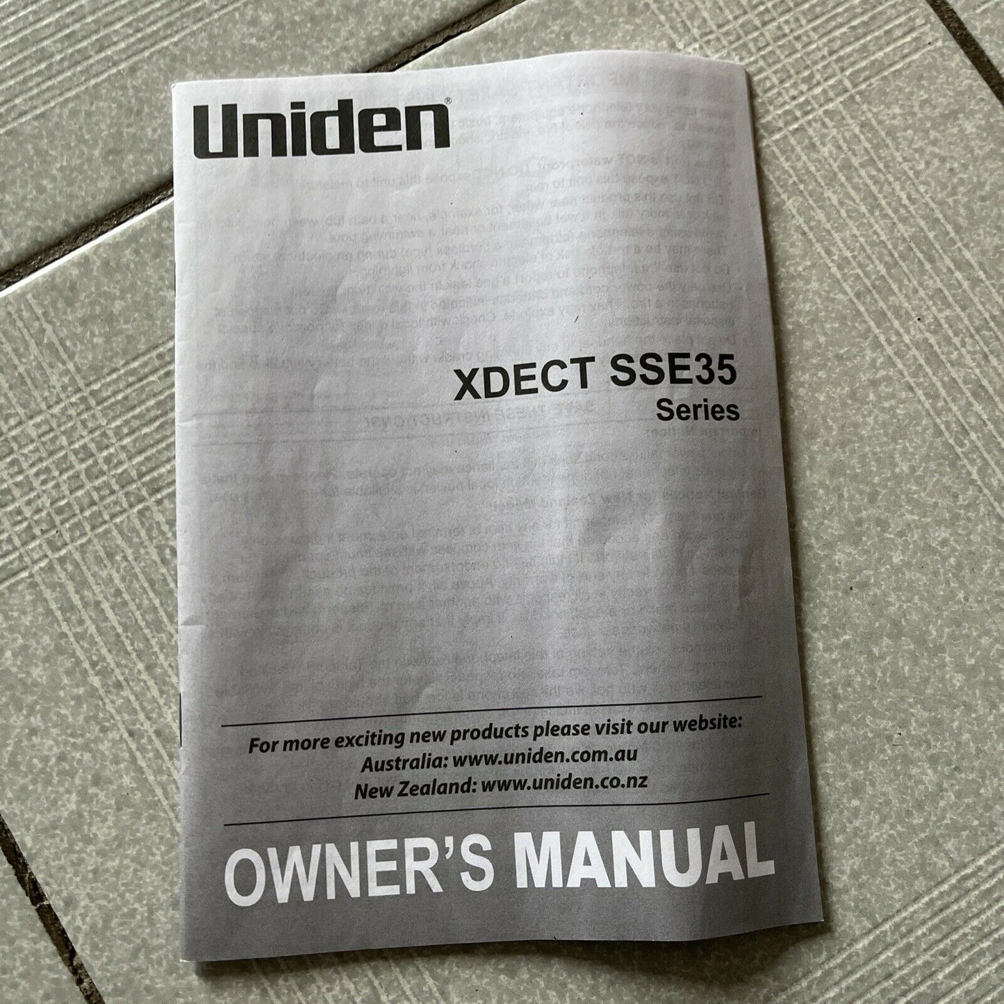 Uniden Extended SS E35 3x Long Range Cordless Handsets & Answering Machine