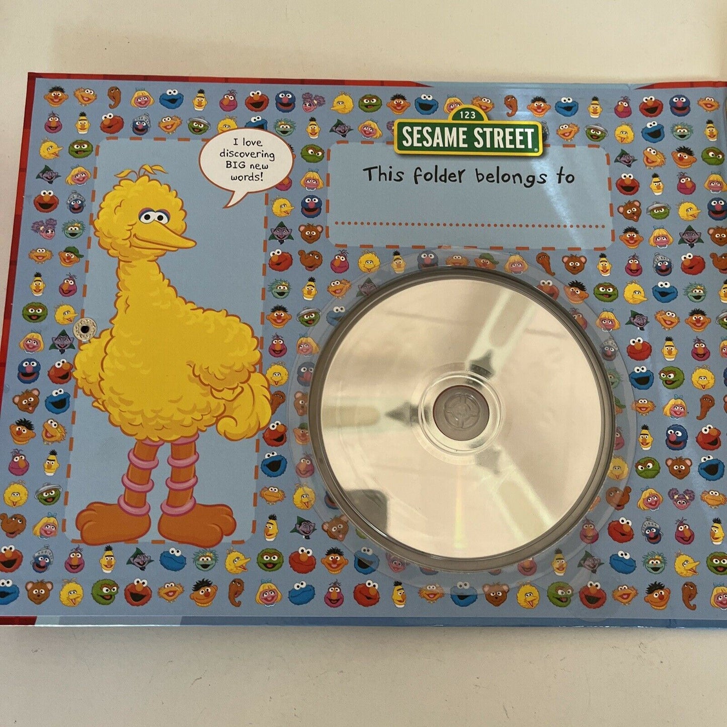 Sesame Street Big Bird's Box Of Fun Word Hunt - CD, Crayons, Cards, 100 Stickers