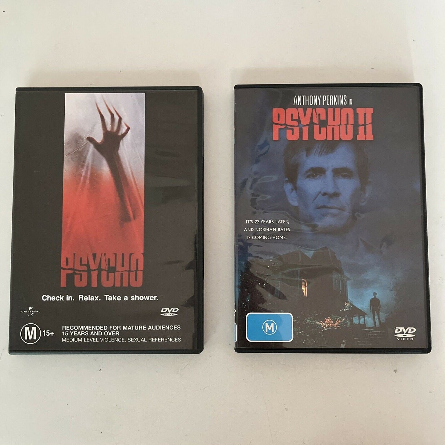 Psycho 1 & 2 (DVD, 2-Disc) Vince Vaughn, Julianne Moore, Anthony Perkins Region4