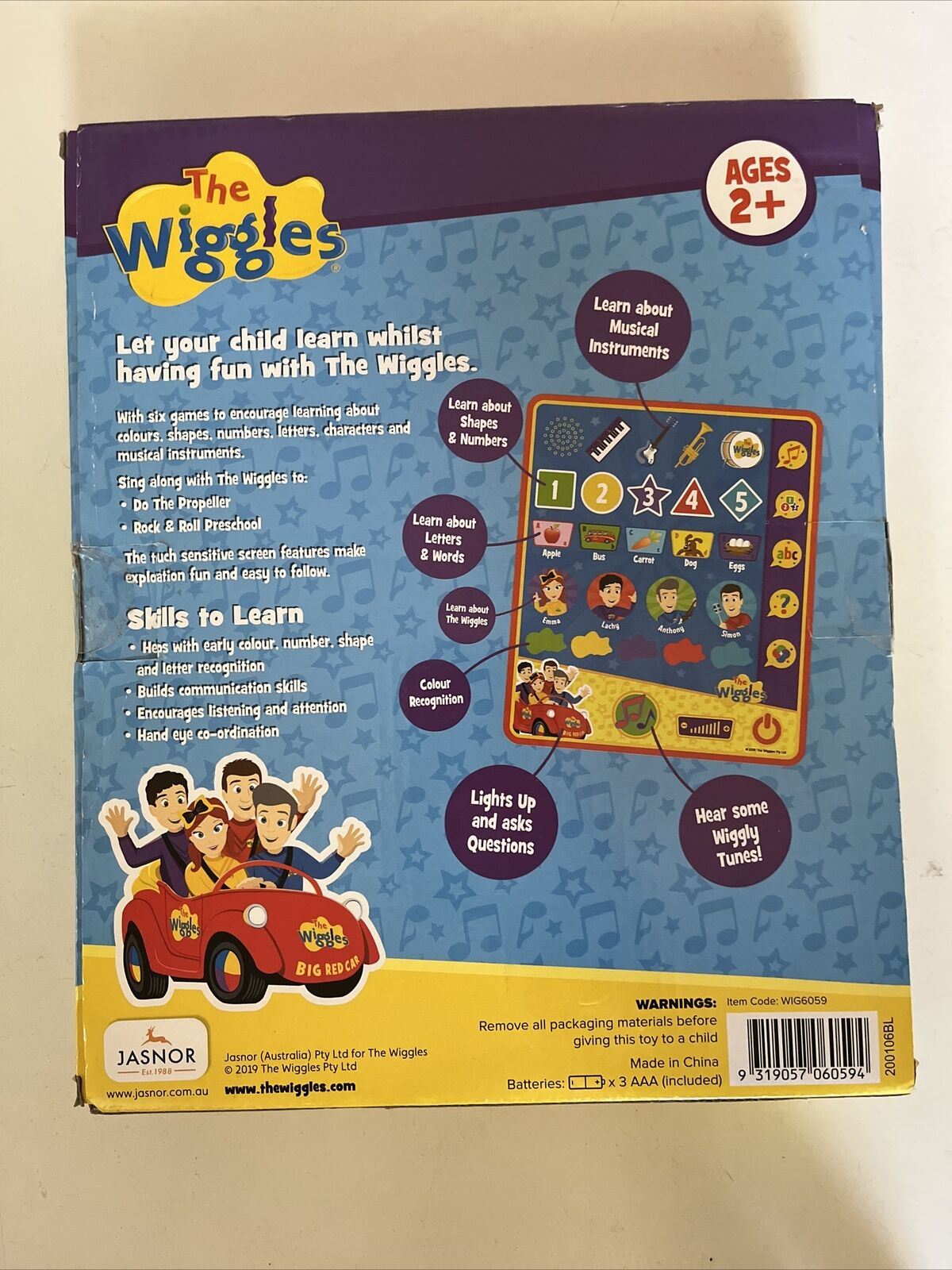 The Wiggles Licensed My First Learning - Tablet Educational Toys for Toddlers