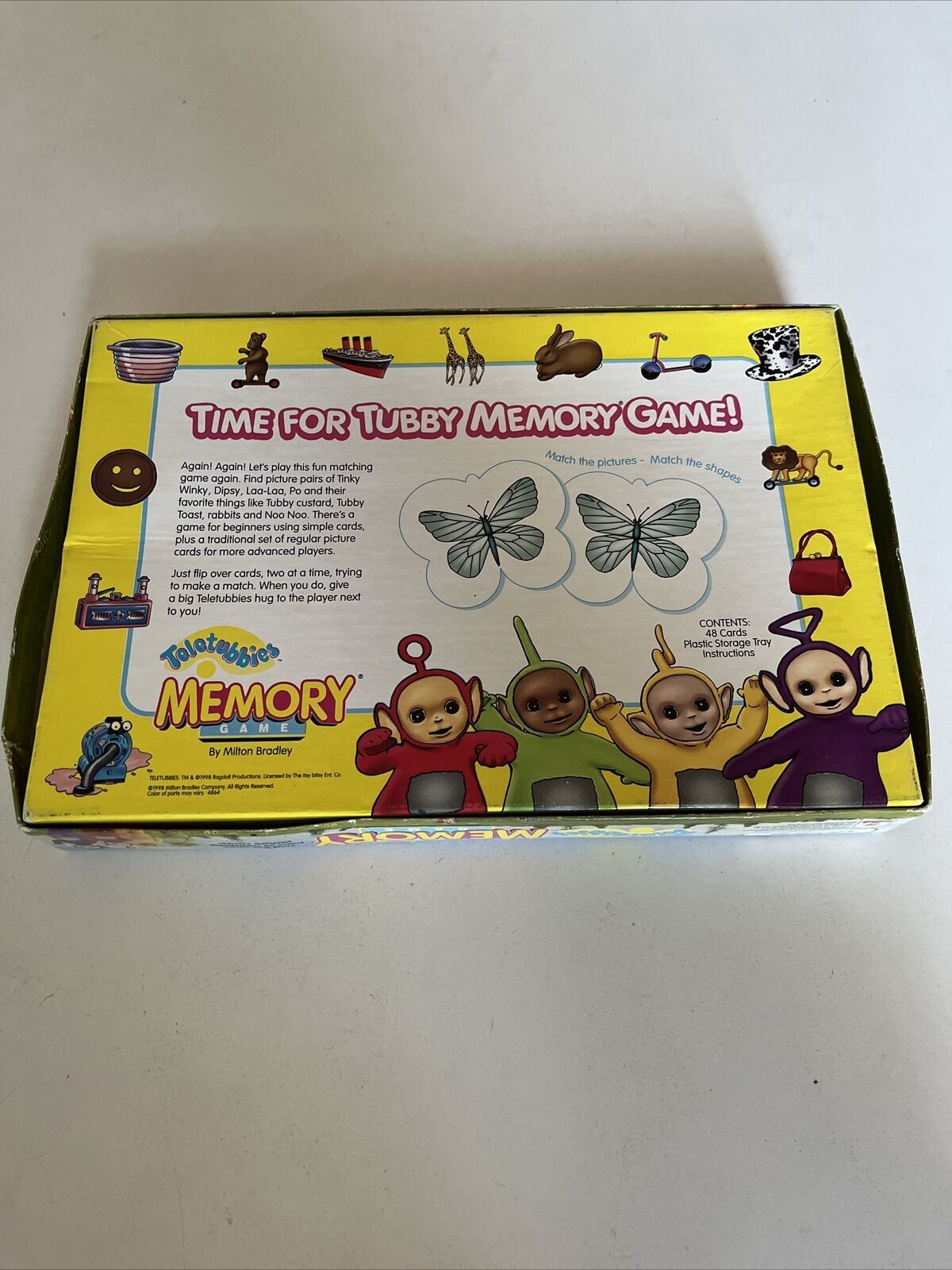 Vintage Teletubbies Memory Card Game 1998 Complete Matching Milton Bradley