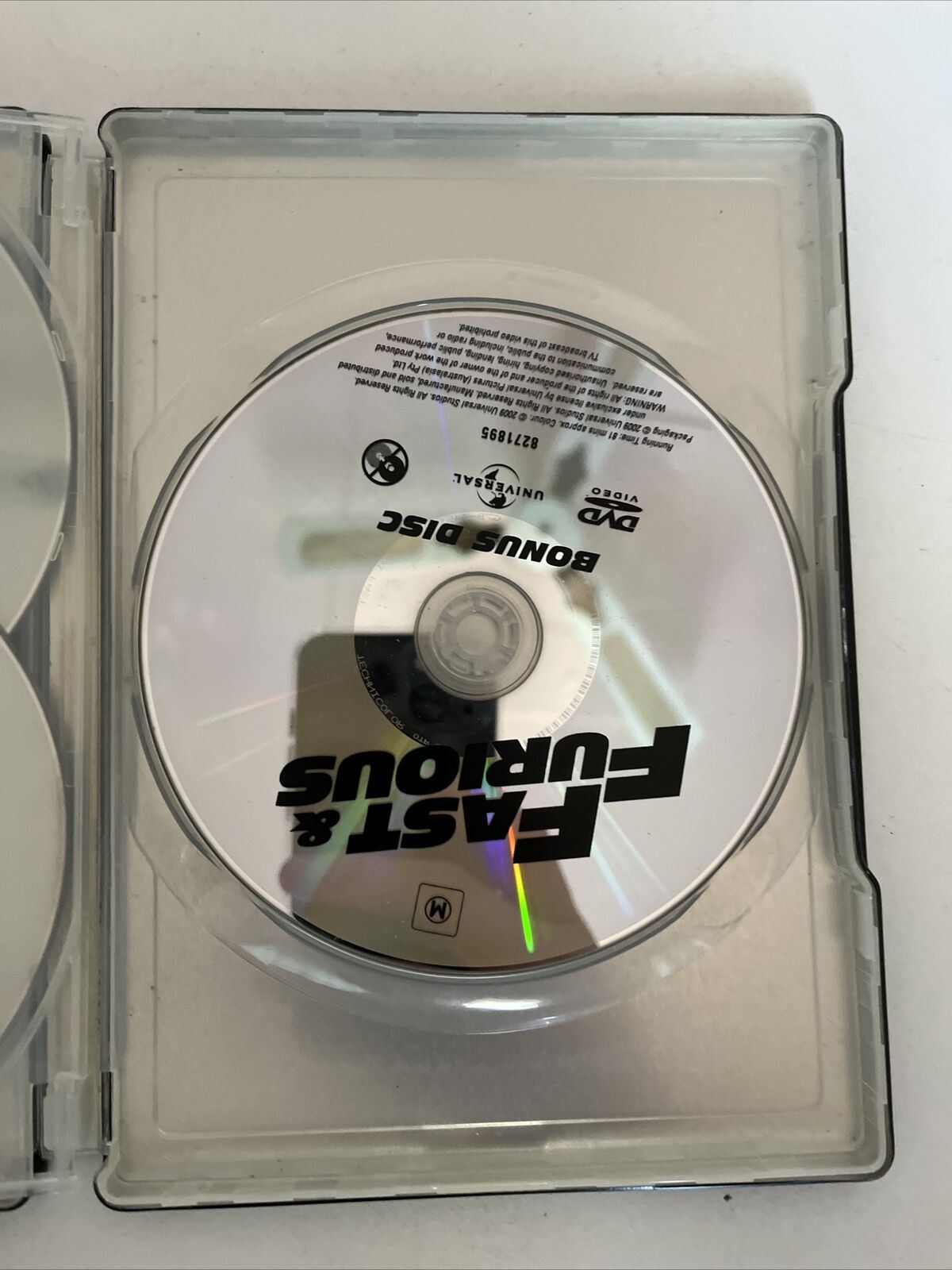 Fast And The Furious Collection 1, 2, 3, 4 + Bonus (DVD) Steel Book . Region 4