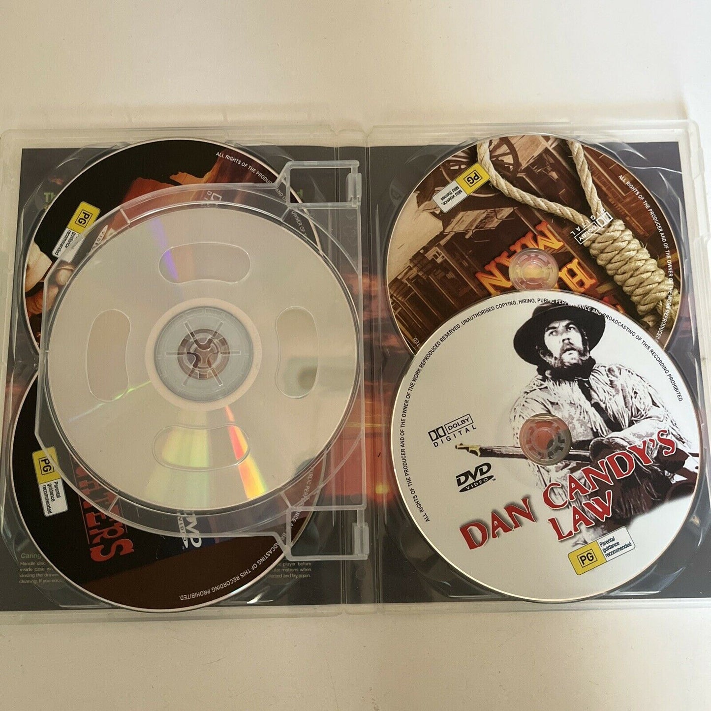 5 Westerns DVD - Gunfighters, Shooting, Hanged Man, Dan Candys, Ride Whirlwind