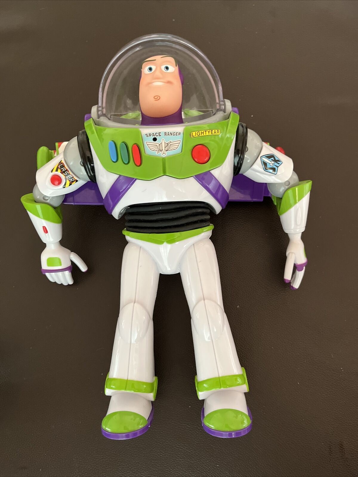 Disney Pixar Buzz Lightyear Toy Story Talking Moving Head Thinkway