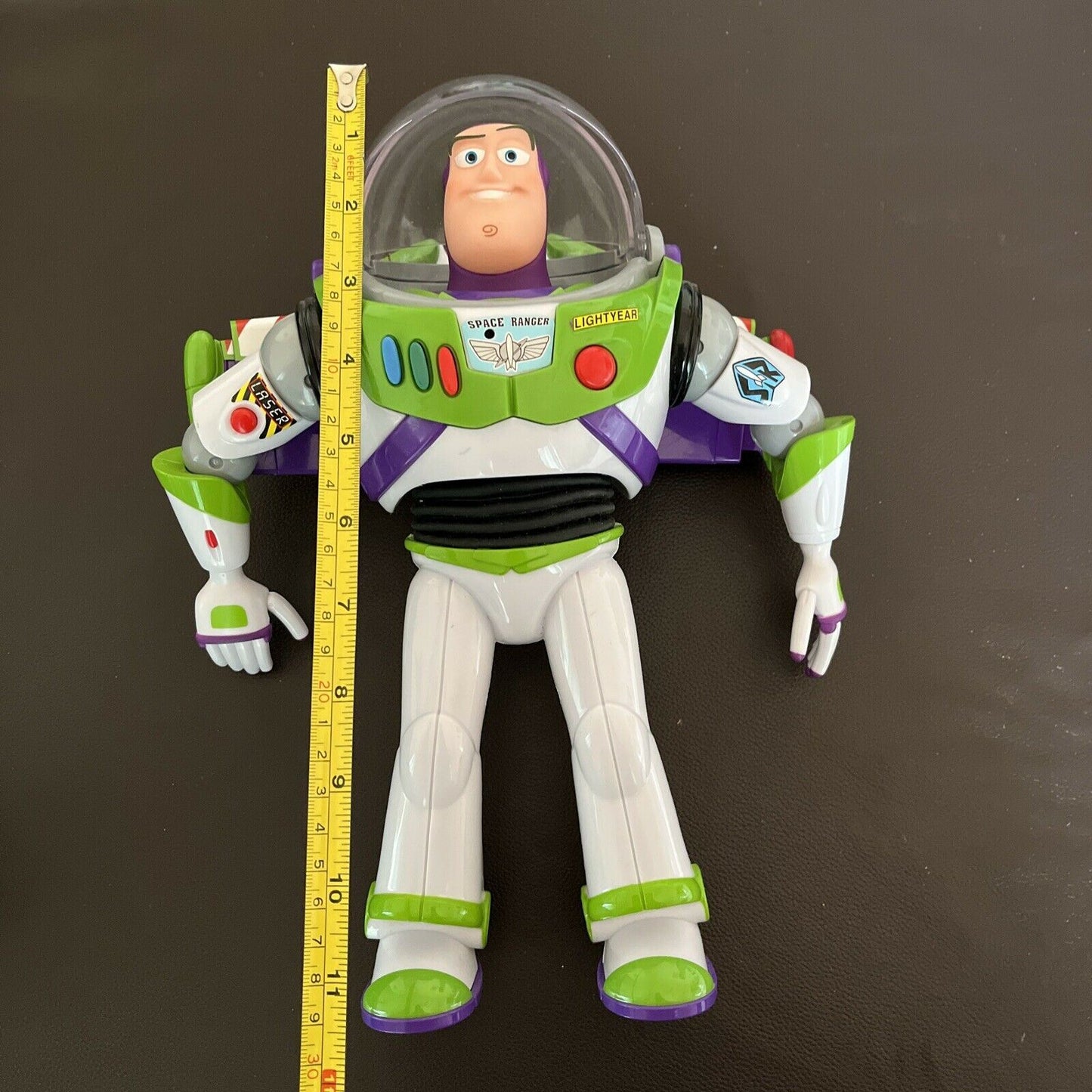 Disney Pixar Buzz Lightyear Toy Story Talking Moving Head Thinkway
