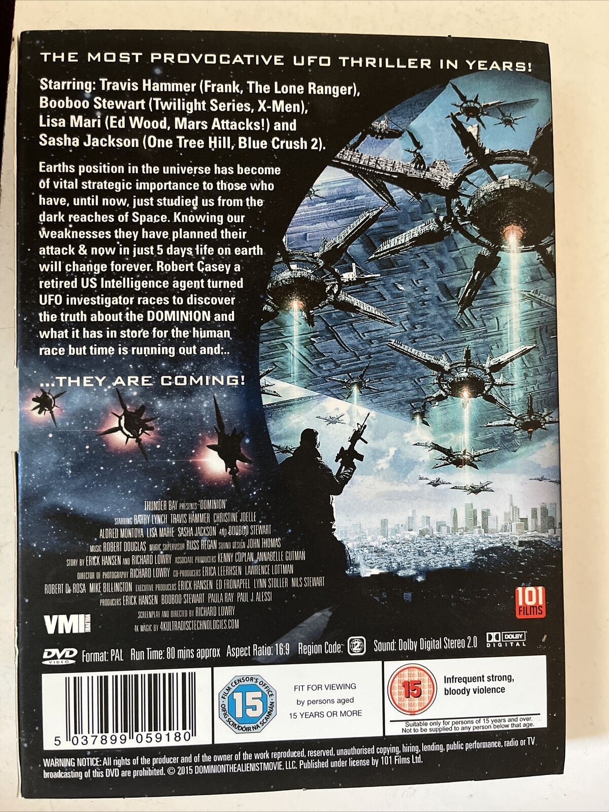 Dominion - The Invasion Begins (DVD, 2015) Barry Lynch, Travis Hammer. Region 2