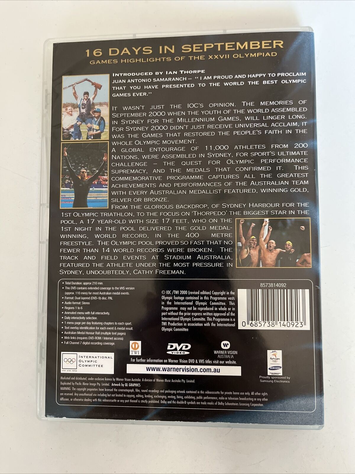 16 Days In September - Game Highlights 2000 Sydney Olympics (DVD) Region Free