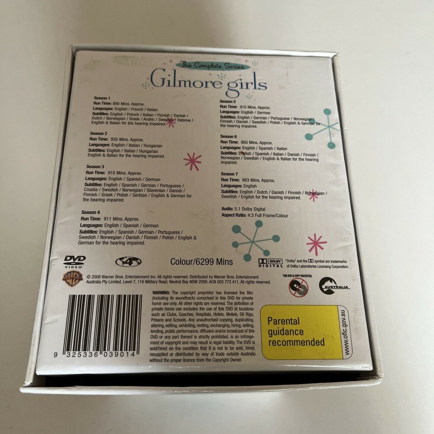 Gilmore Girls - The Complete Series Box Set (DVD, 2008, 42-Disc Set) Region 4