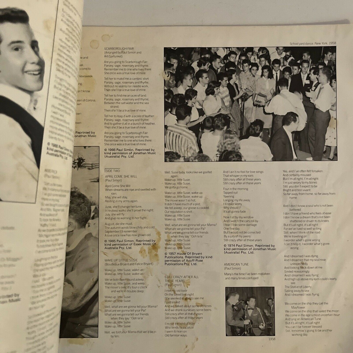 Concert in Central Park by Simon & Garfunkel (Vinyl LP, 1982)