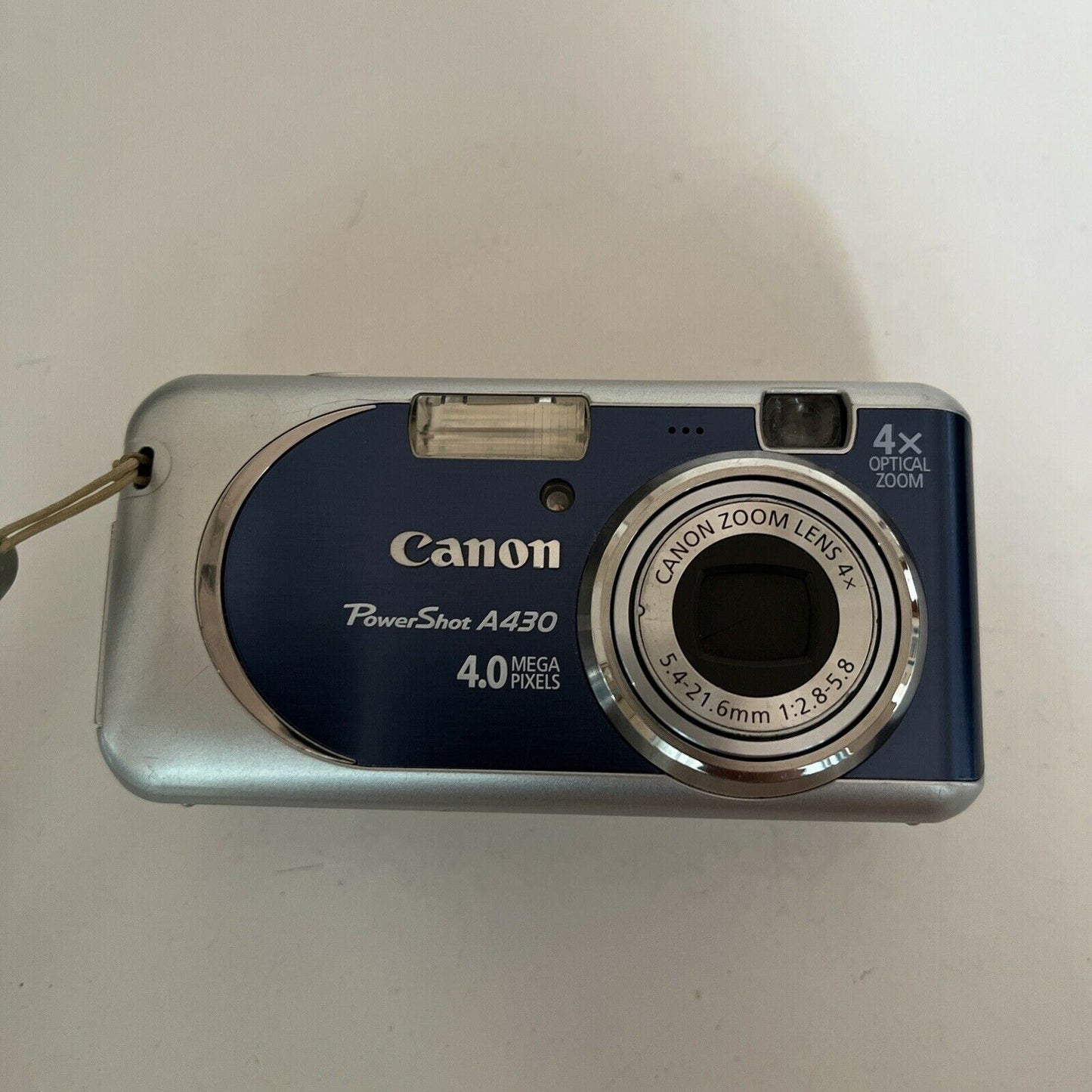 Canon Powershot A430 – 4.0 Mega Pixel – Silver and Blue Digital Camera