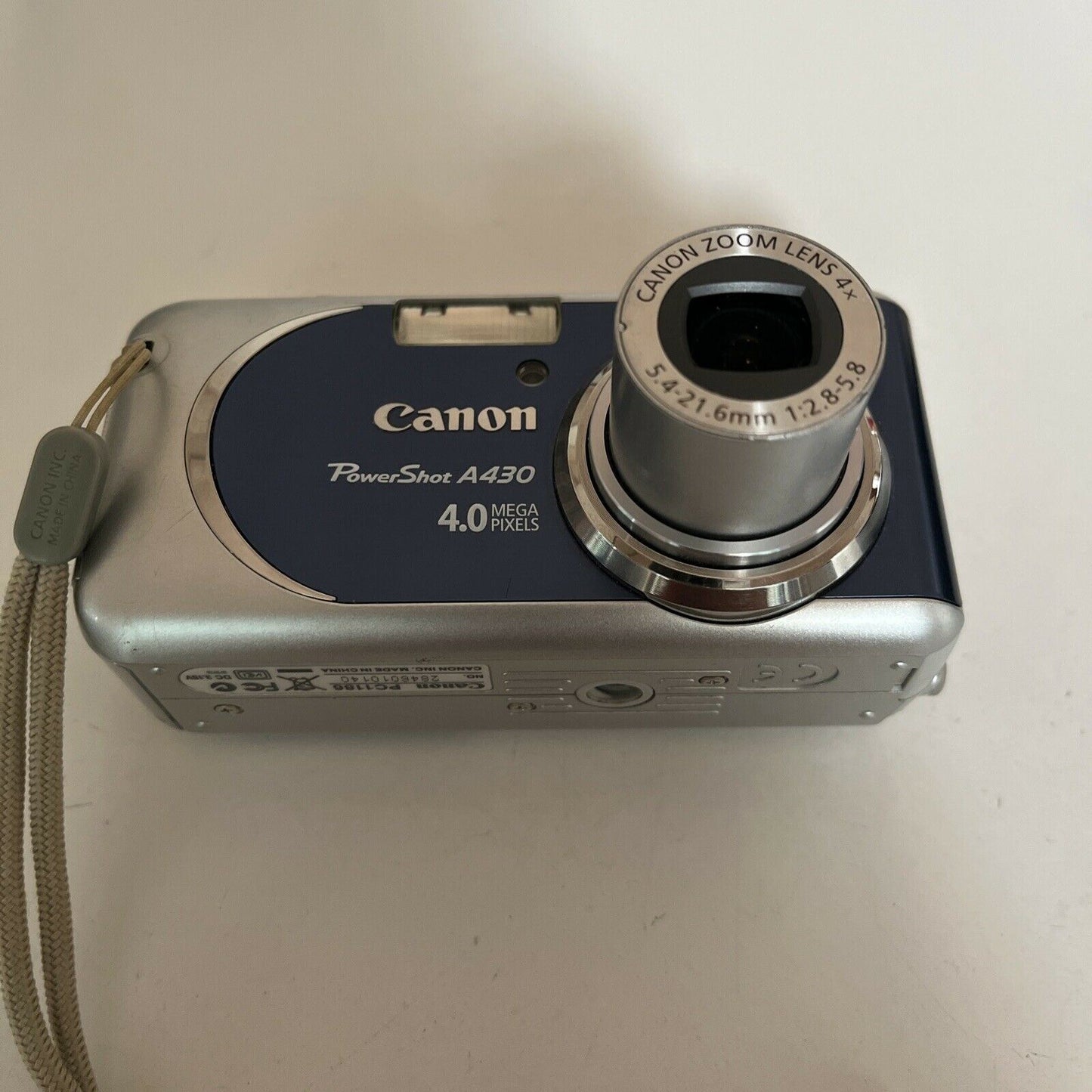 Canon Powershot A430 – 4.0 Mega Pixel – Silver and Blue Digital Camera