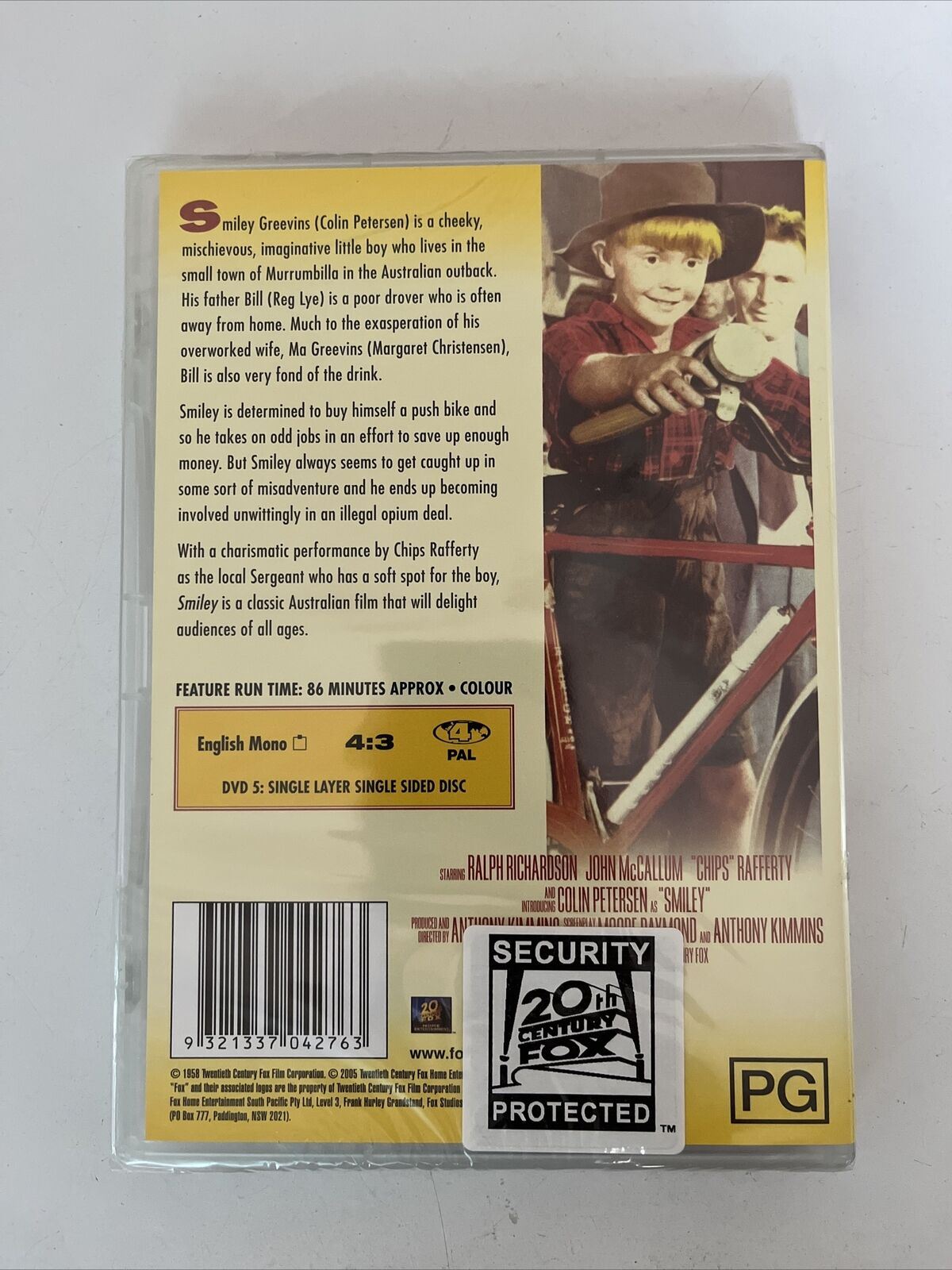 *New Sealed* Smiley (DVD, 1956) Ralph Richardson, Chips Rafferty. Region 4