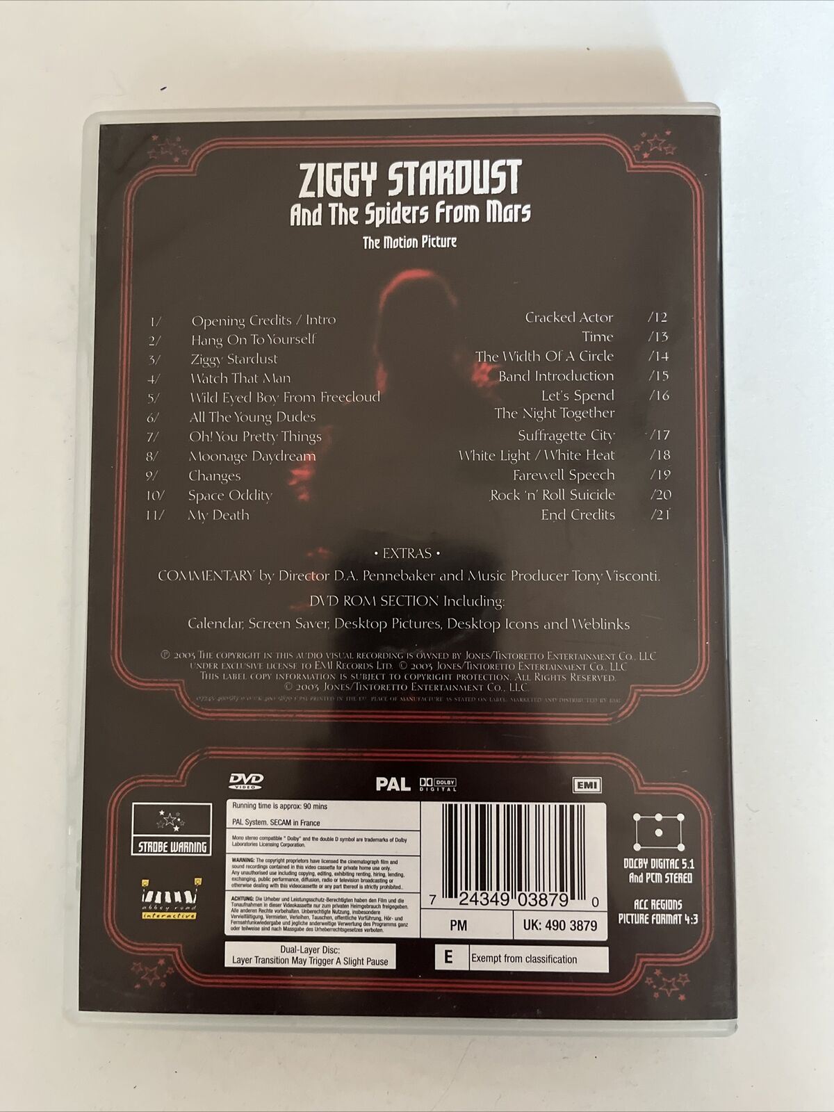 David Bowie: Ziggy Stardust And The Spiders From Mars - The Motion Picture (DVD)
