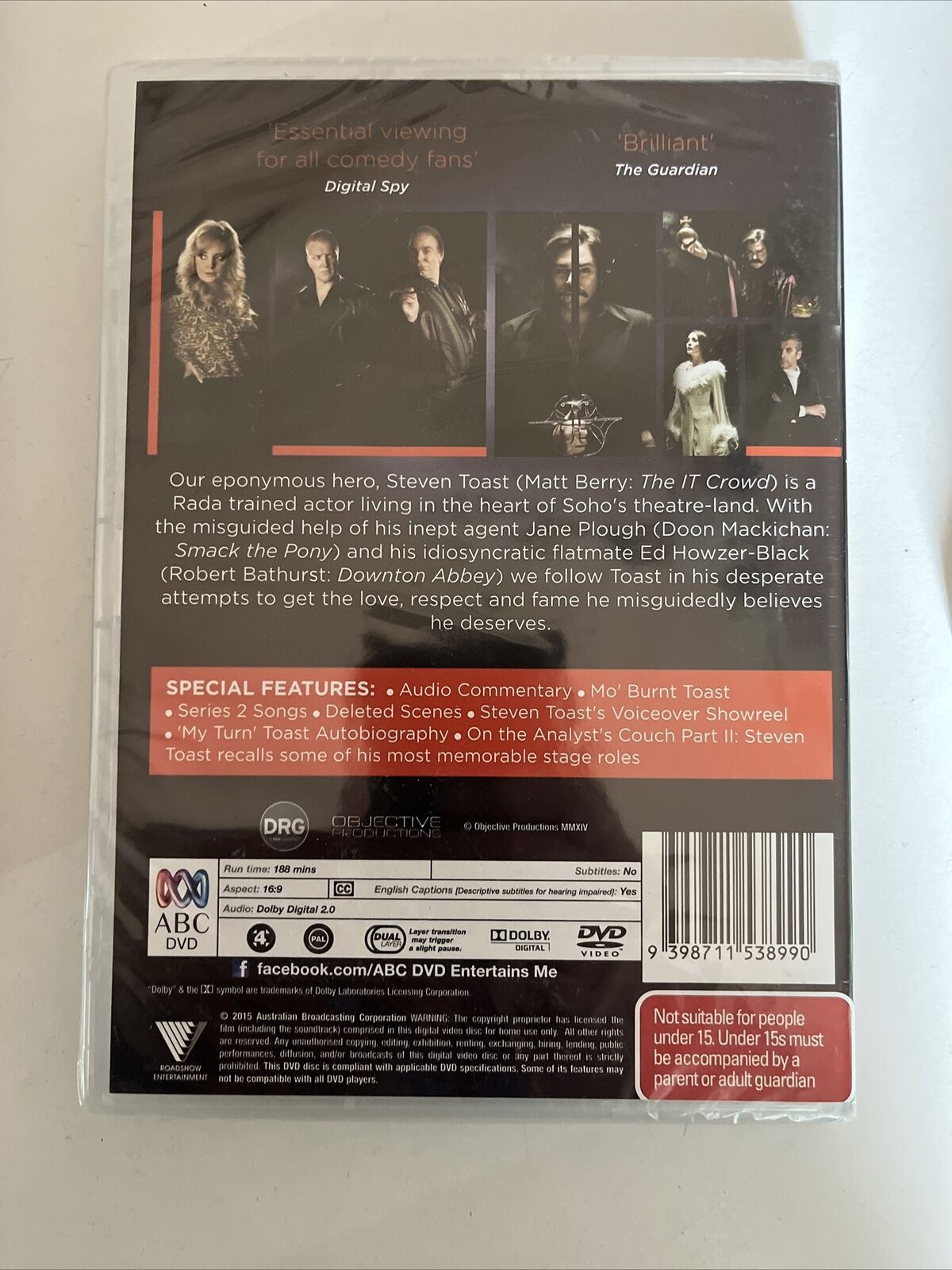 Toast Of London : Series 1 & 2 (DVD, 2015) Comedy Series. Region 4