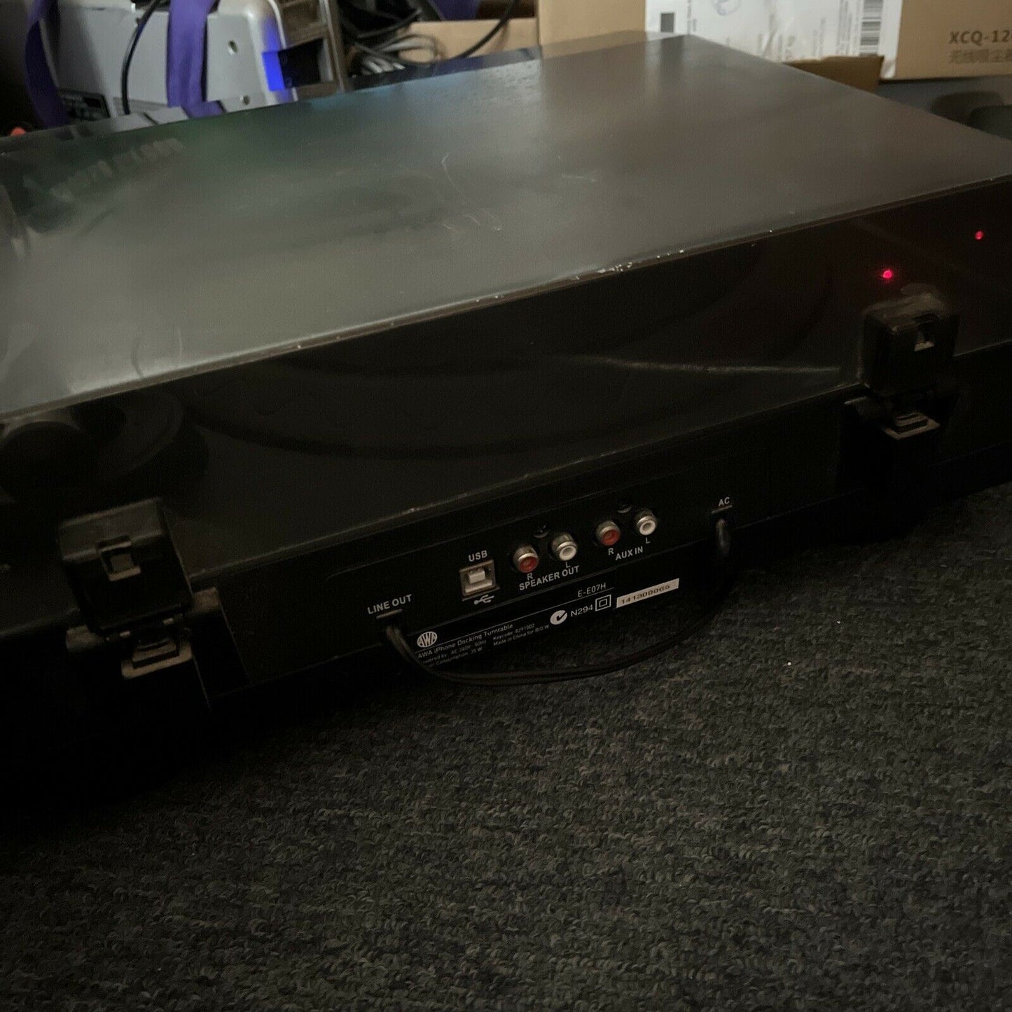 AWA iPhone Docking Turntable Record Player & CD Player & CD-R/RW Recorder E-E07H