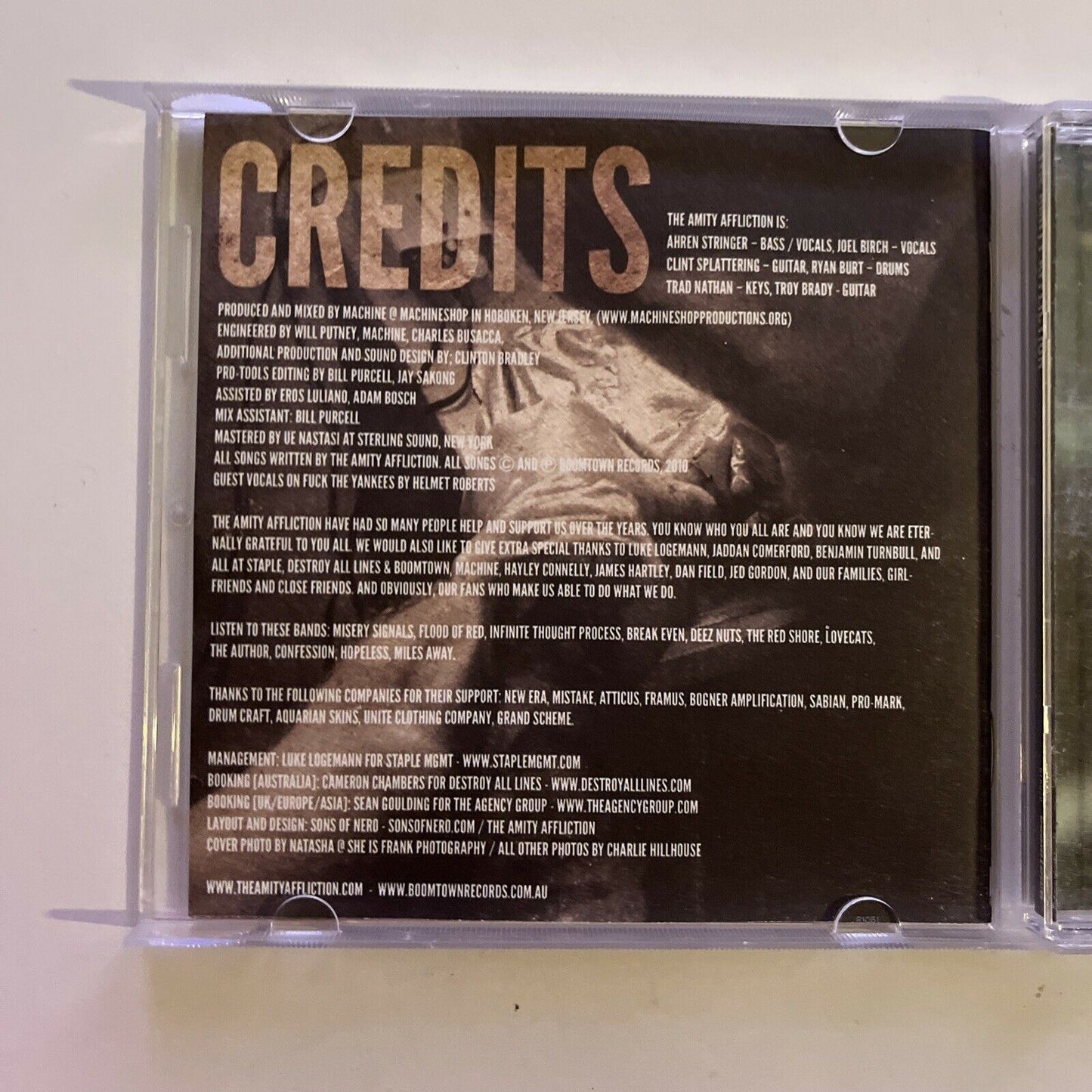 The Amity Affliction - Young Bloods CD 2010 Album