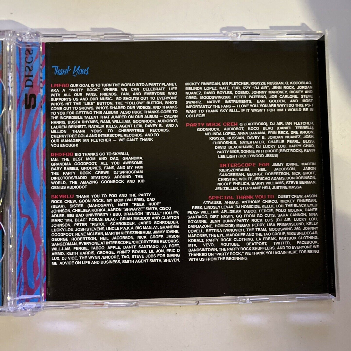 LMFAO – Sorry For Party Rocking CD & DVD 2011 Limited Tour Edition