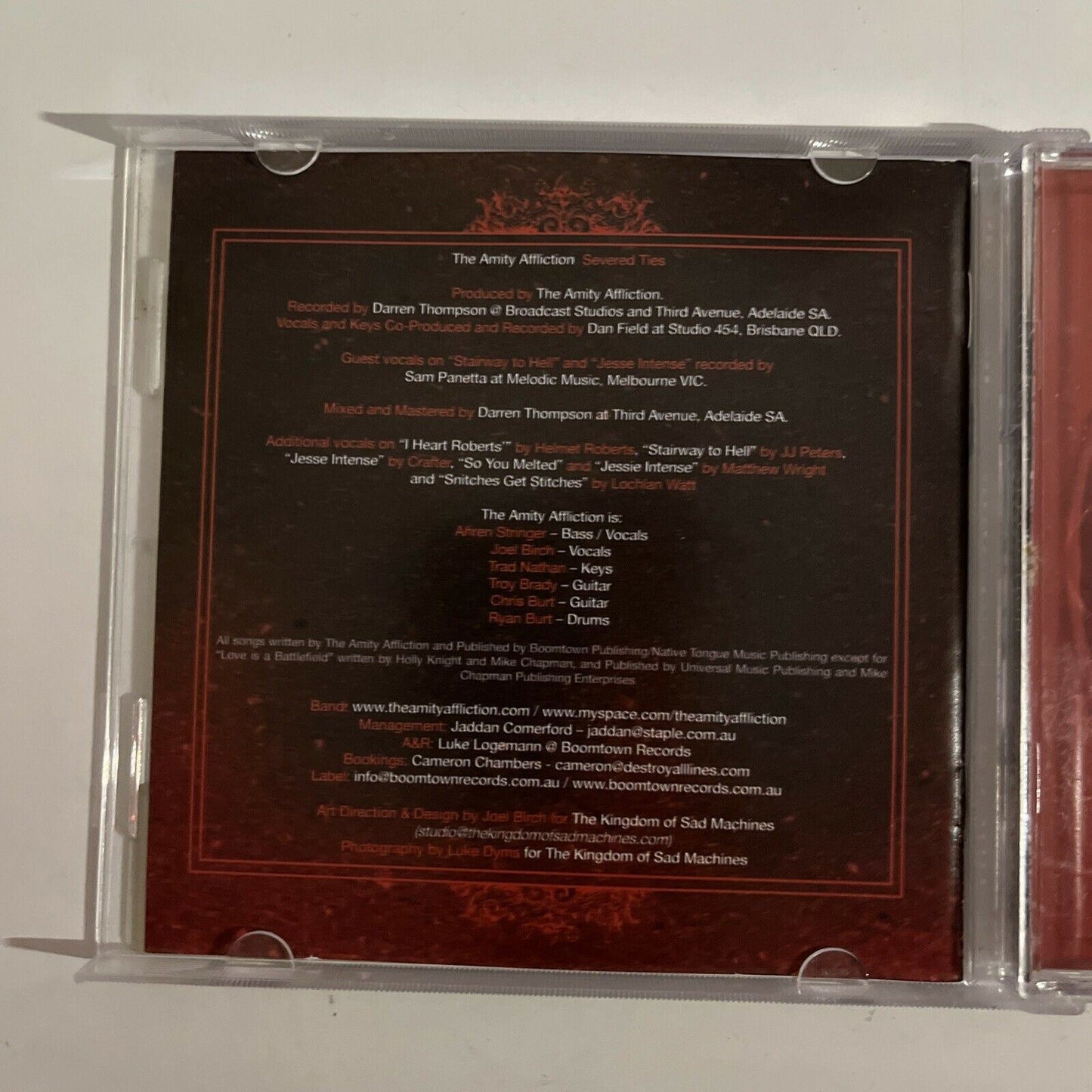 Amity Affliction - Severed Ties CD 2008 Album