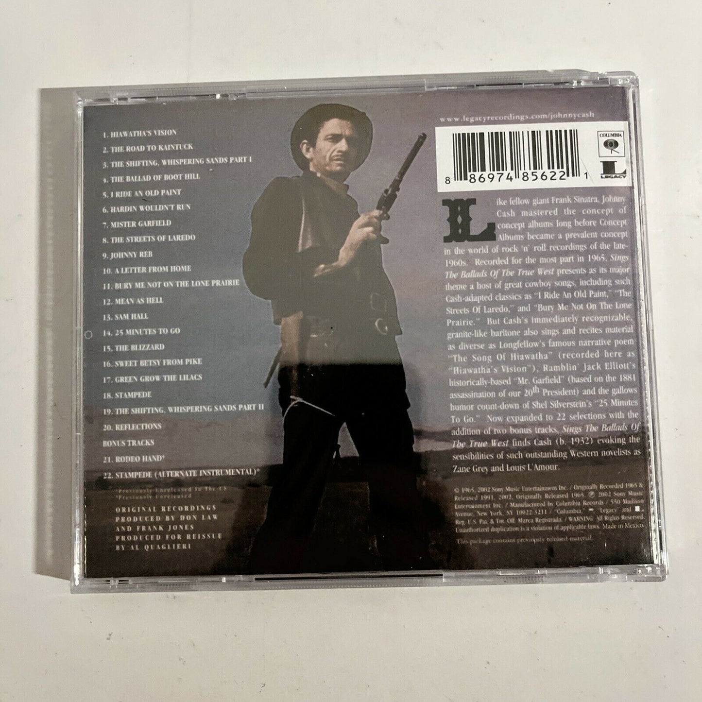 Johnny Cash – Sings The Ballads Of The True West (CD, 1965)